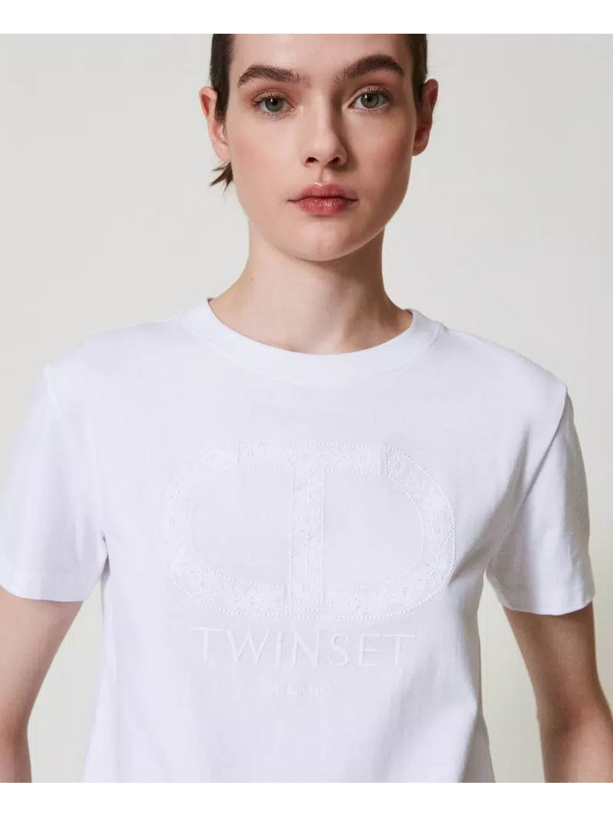 TWINSET T-shirt Donna 251TP2072 00001 Bianco gioboutiqueweb