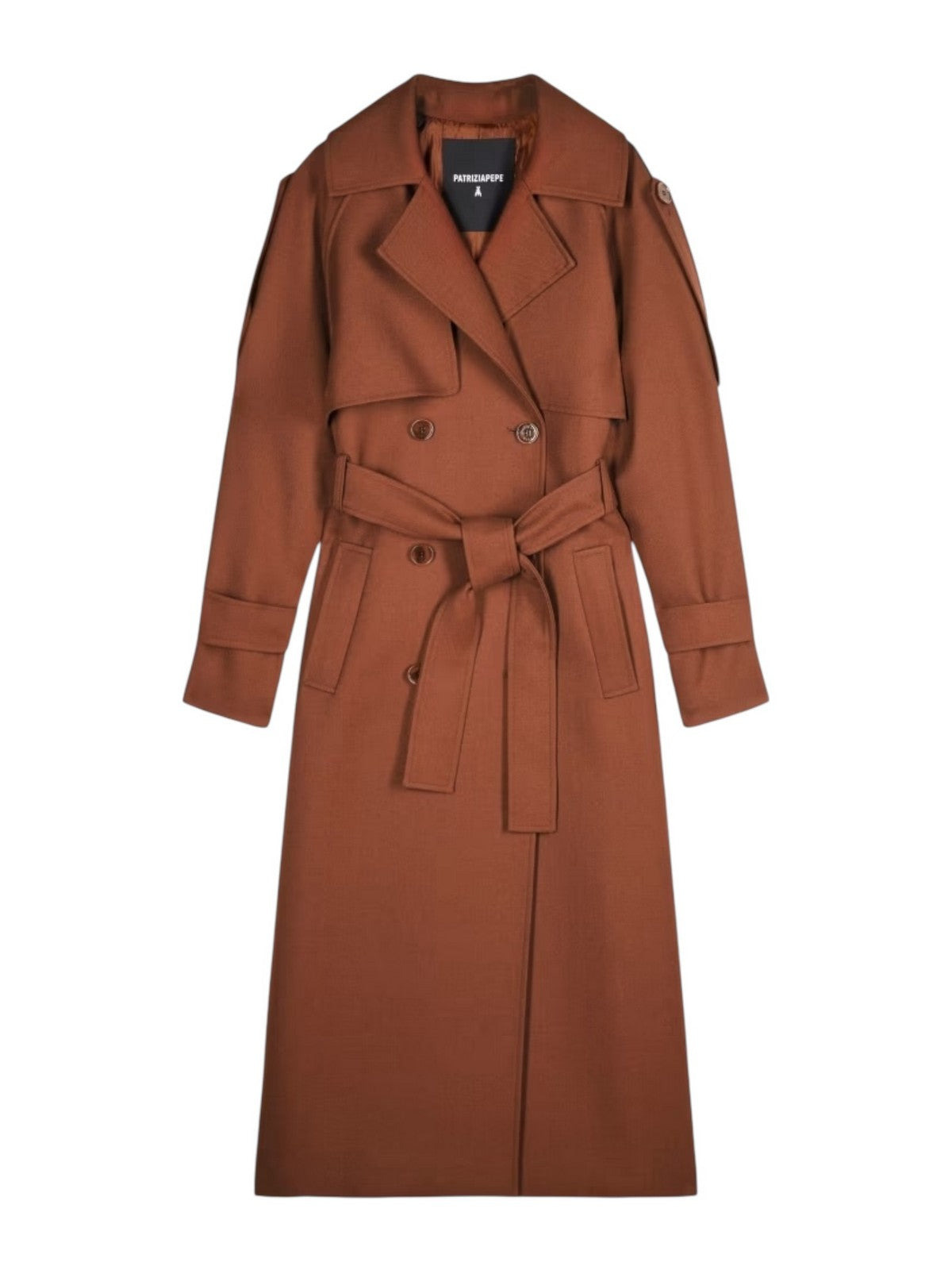 PATRIZIA PEPE Cappotto Donna 8O0188 A630 B834 EARTH BROWN