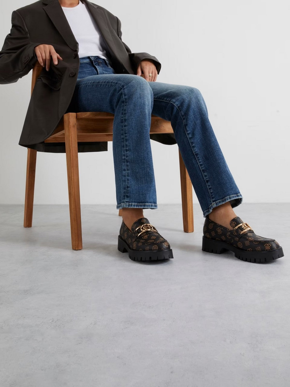 GUESS Mocassino Donna Ilary FL7ILR FAL14 BROCR Marrone gioboutiqueweb