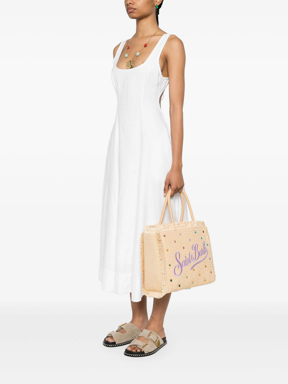 MC2 SAINT BARTH Borsa Donna VANITY STRAW N 00057F Beige gioboutiqueweb