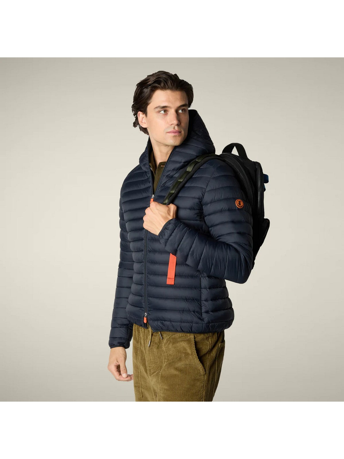 SAVE THE DUCK Piumino Uomo Donald D30650M GIGA21 90010 BLUE BLACK