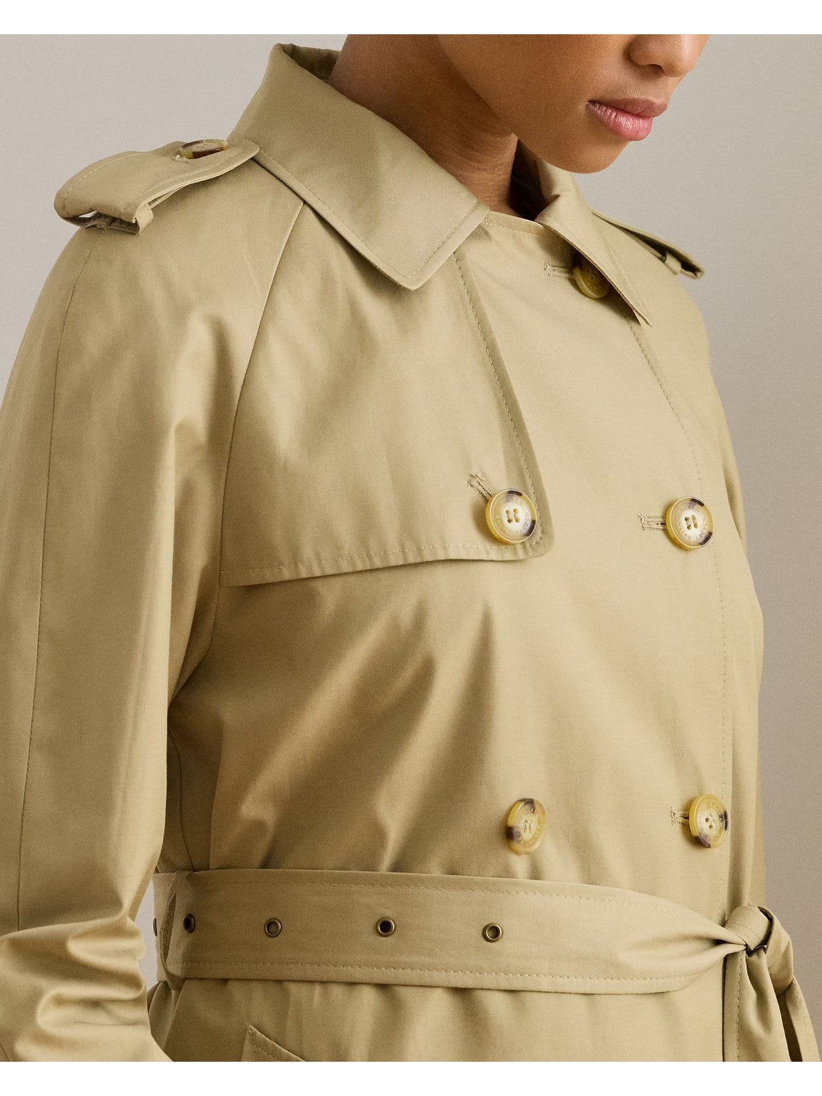LAUREN RALPH LAUREN Trench Donna BL DB W NS44-LINED-COAT 297951259 003 BIRCH TAN