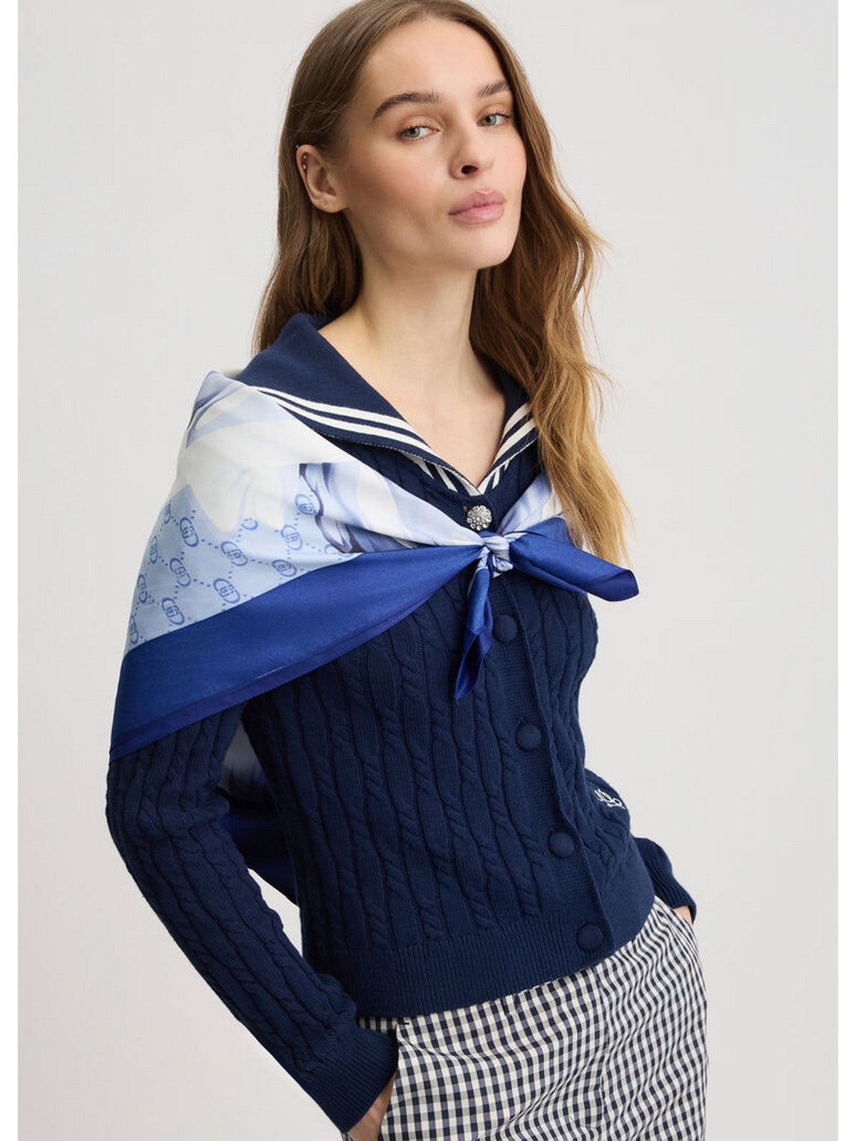 LIU JO SOFT Foulard Donna 2A5027T0300 93953 Blu gioboutiqueweb