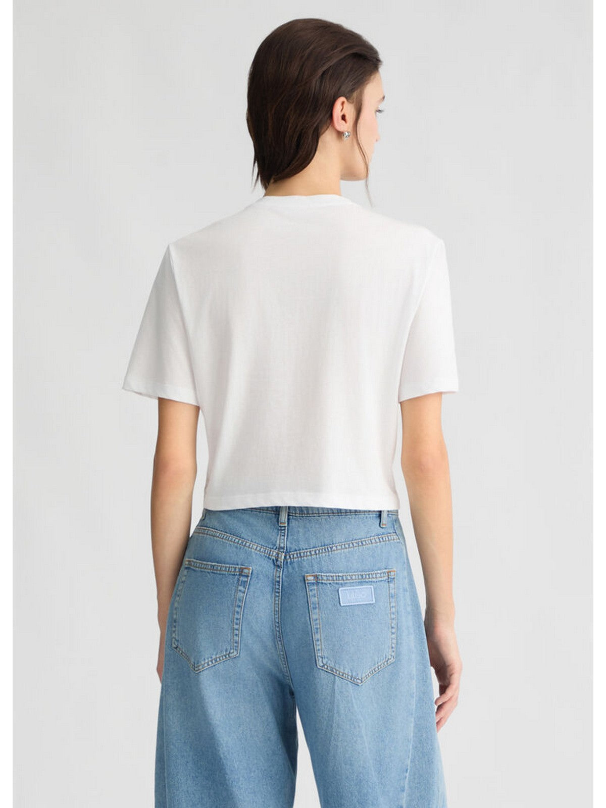 LIU JO WHITE T-shirt Donna WA5139JS923 M9513 Bianco gioboutiqueweb