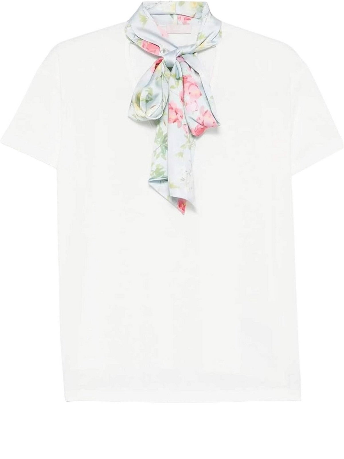 LIU JO WHITE T-shirt Donna WA6189J6308 P9555 Bco/lt.blu botanic