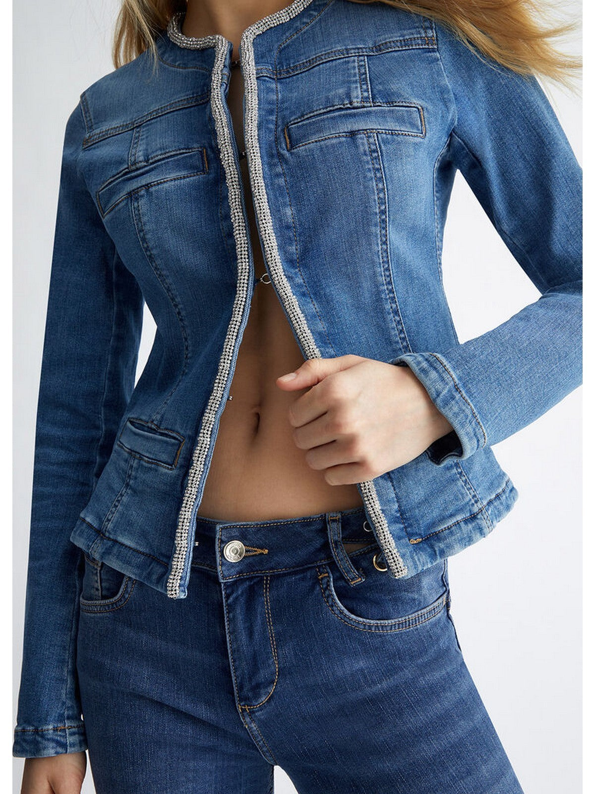 Veste féminine Liu Jo Blue Denim UA4196D4448 78713 Bleu