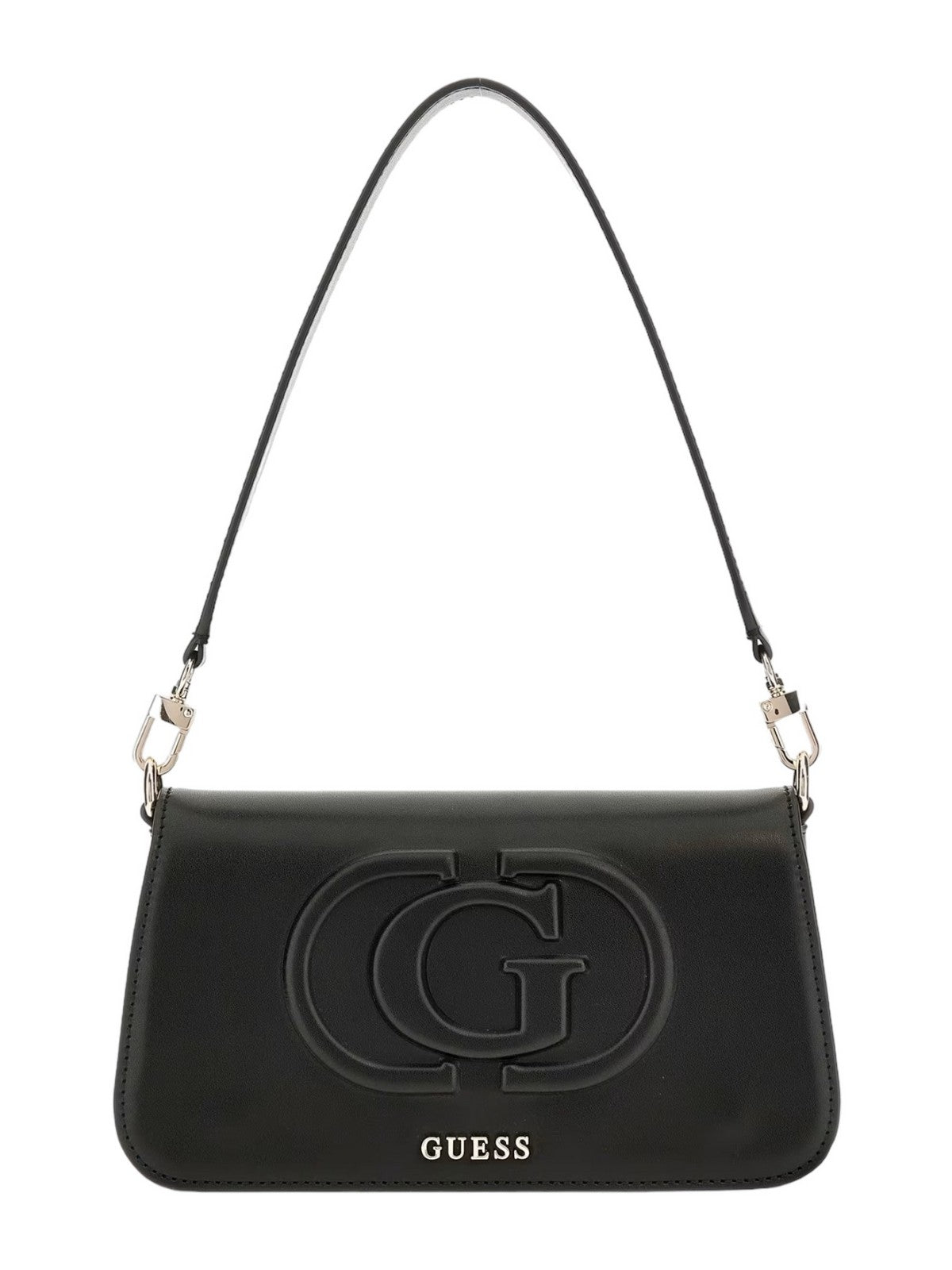 GUESS Borsa Donna Eco Mietta Sml Socie HWEVG9 51320 BLA Nero gioboutiqueweb