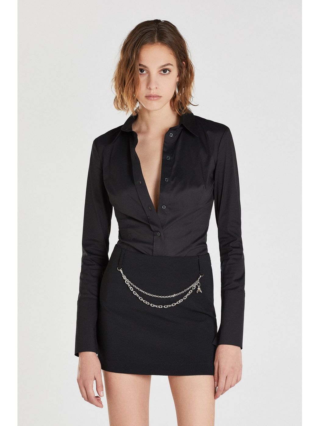 PATRIZIA PEPE Camicia Donna CC0356 A01 K103 Nero gioboutiqueweb