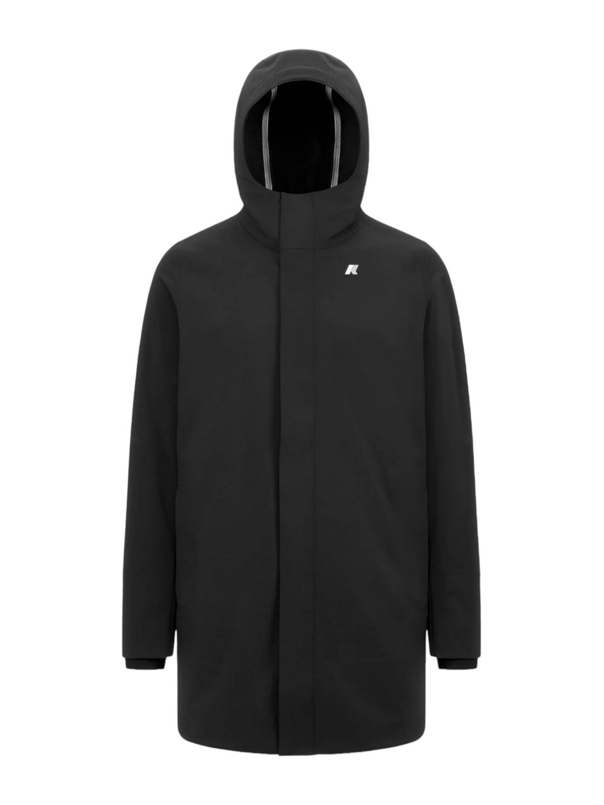 K-WAY Giubbino Uomo Marlyn bonded K7126UW A3C BLACK-BLUE DEPTH gioboutiqueweb