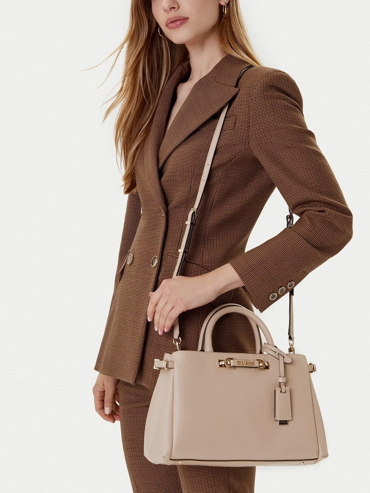 GUESS Borsa Donna LEFIA LUXURY SATCHEL HWBG96 44060 SIT SIMPLY TAUPE