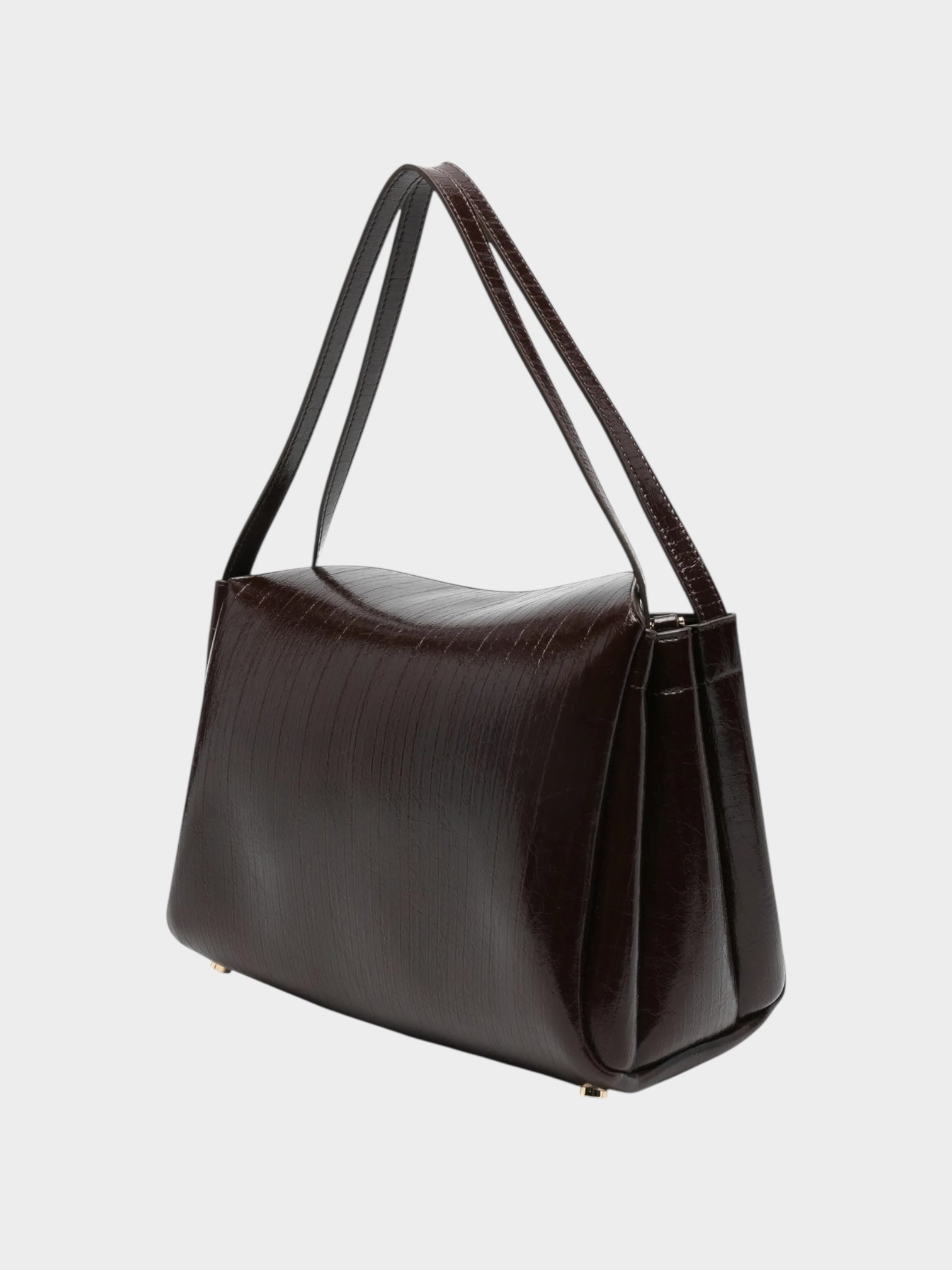 THEMOIRè Calipso Trunk cocco vegan fabric bag chocolate eco-friendly design