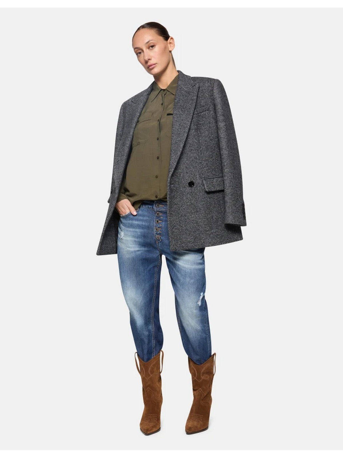 DONDUP Jeans Donna PANTALONE KOONS GIOIELLO DP268B DF0266D IC5 800 Blu gioboutiqueweb