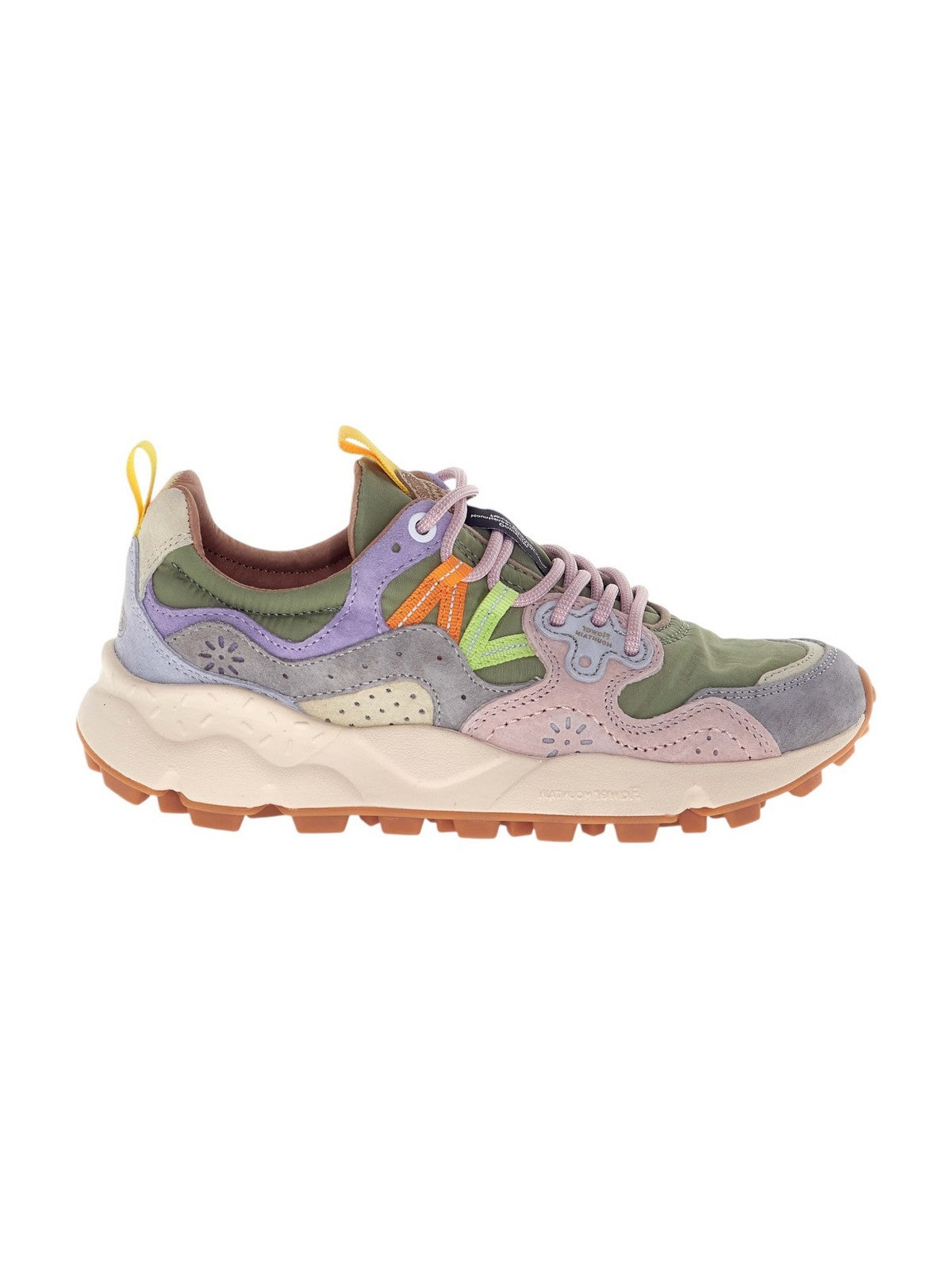 FLOWER MOUNTAIN Sneaker Donna YAMANO 3 WOMAN 2017817-01-1B43 LIGHT GREY-MILITARE-CIPRIA gioboutiqueweb