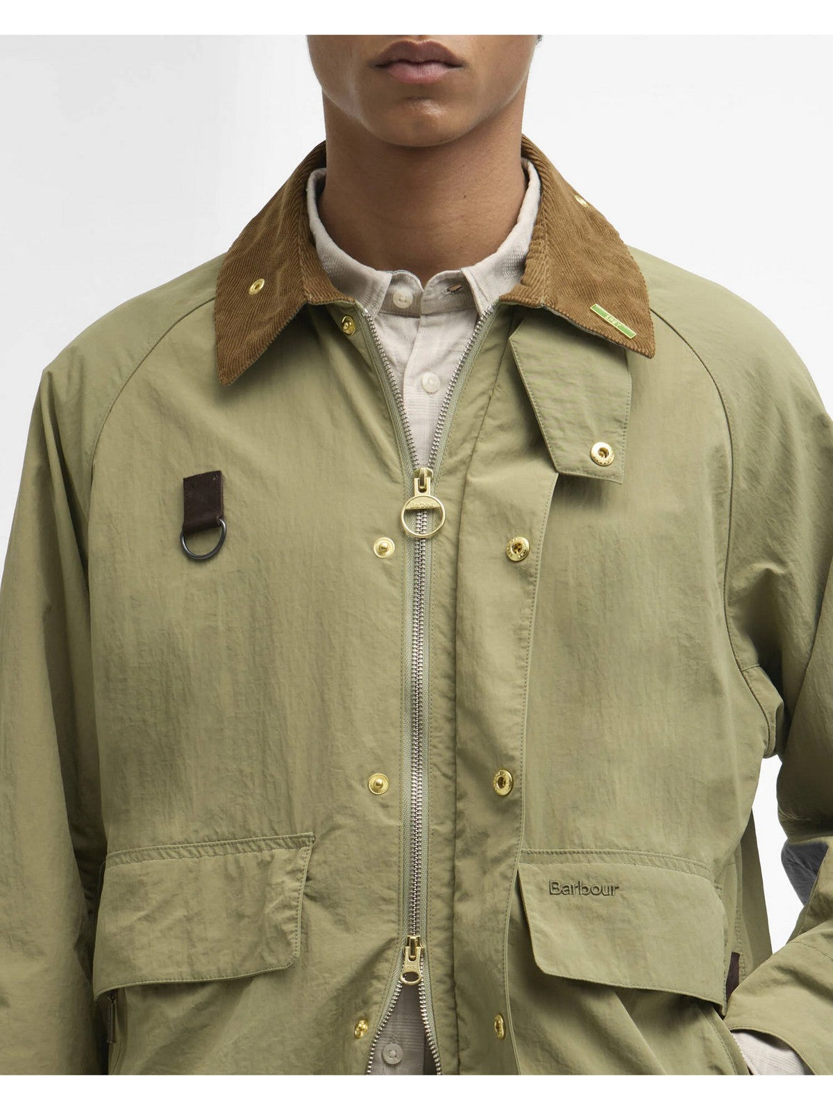 BARBOUR Giubbino Uomo ICONS SPEY JACKET MCA1093 OL11 BLEACHED OLIVE