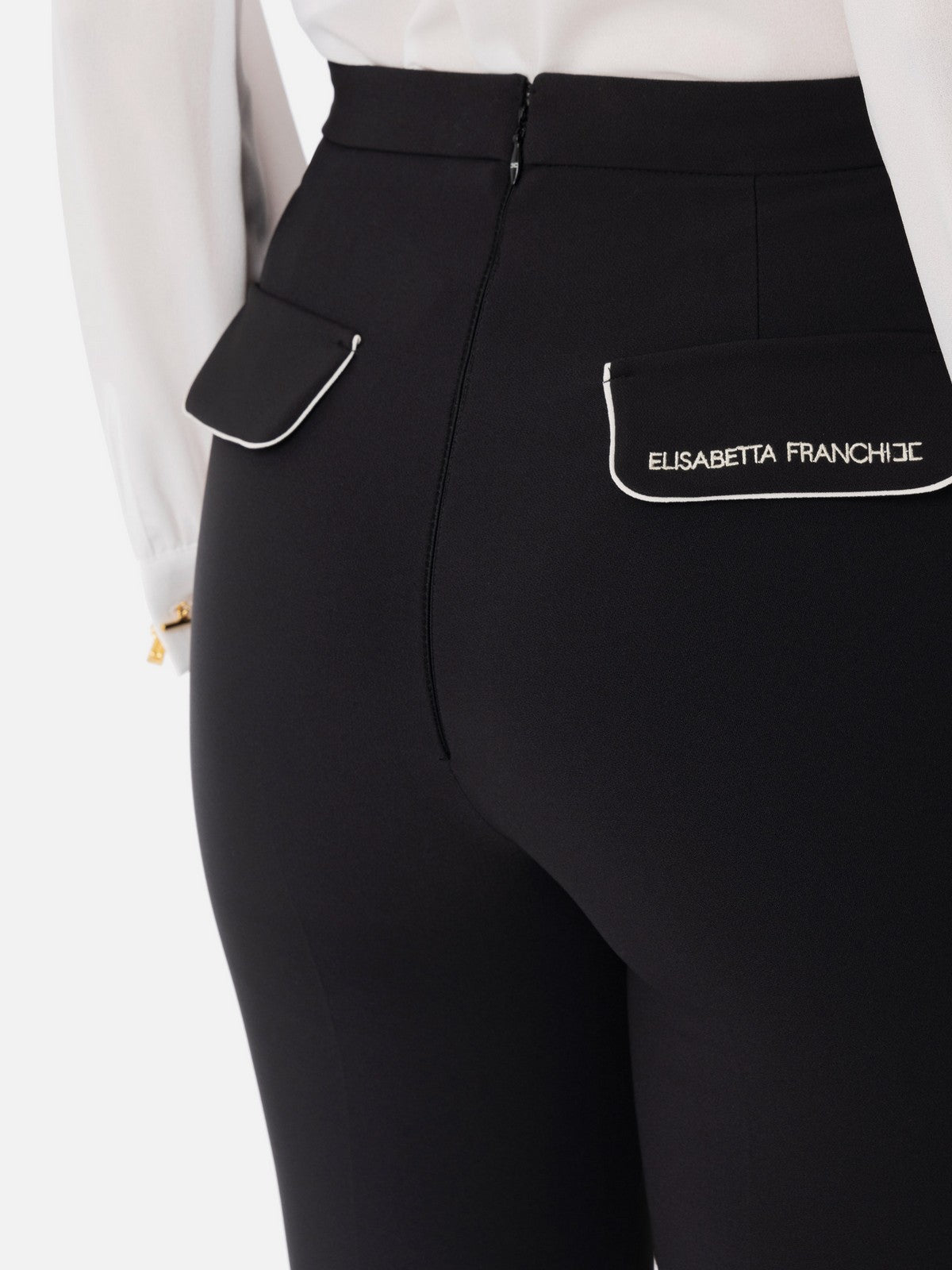 ELISABETTA FRANCHI Pantalone Donna PA08451E2-685 Nero gioboutiqueweb