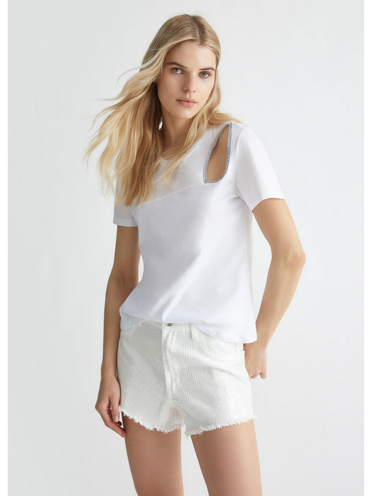 LIU JO FRESH T-Shirt e Polo Donna 8A4016J4830 11111 Bianco gioboutiqueweb