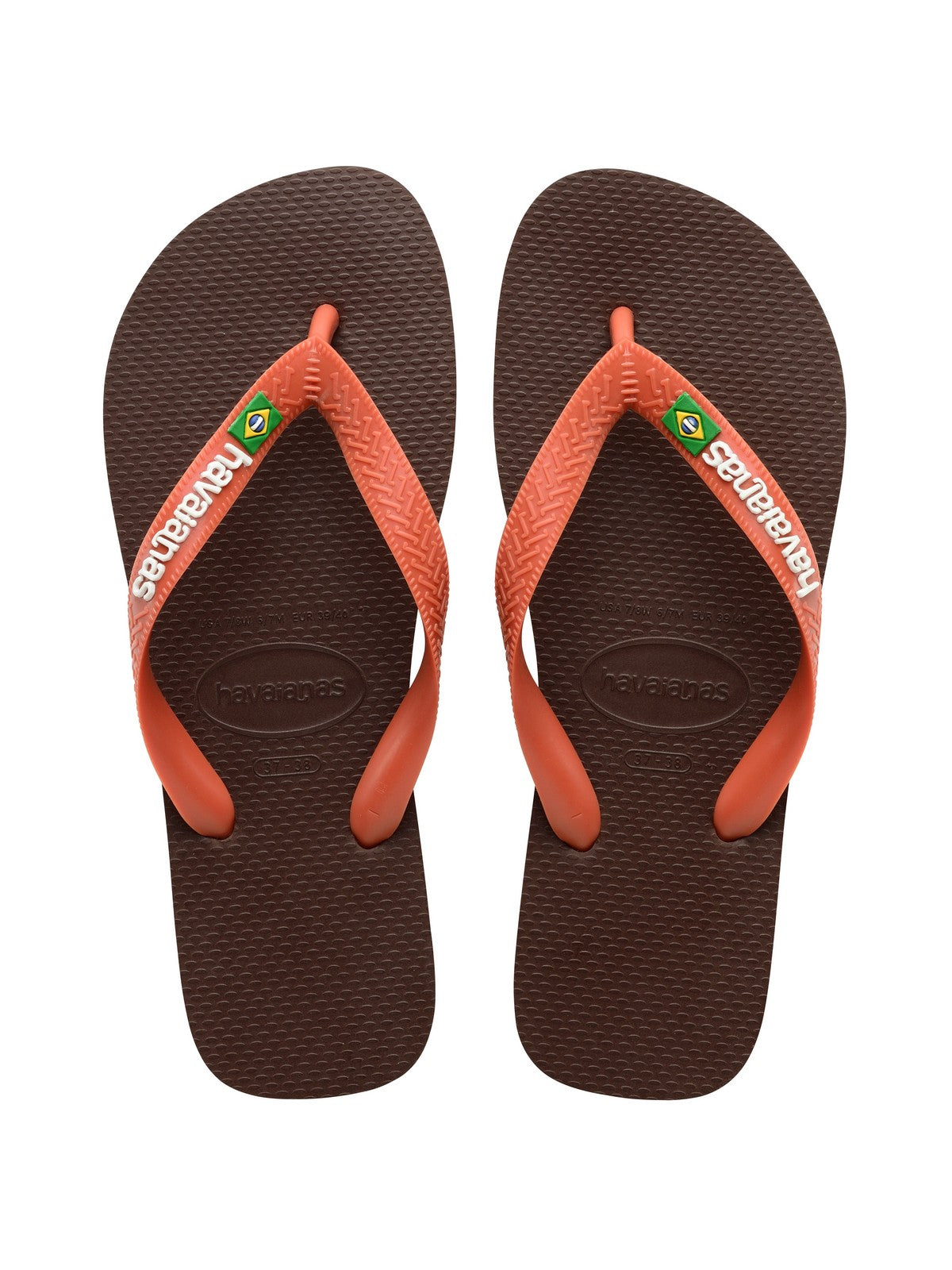 HAVAIANAS Infradito Unisex adulto Hav. Brasil logo 4110850.3059 Marrone gioboutiqueweb