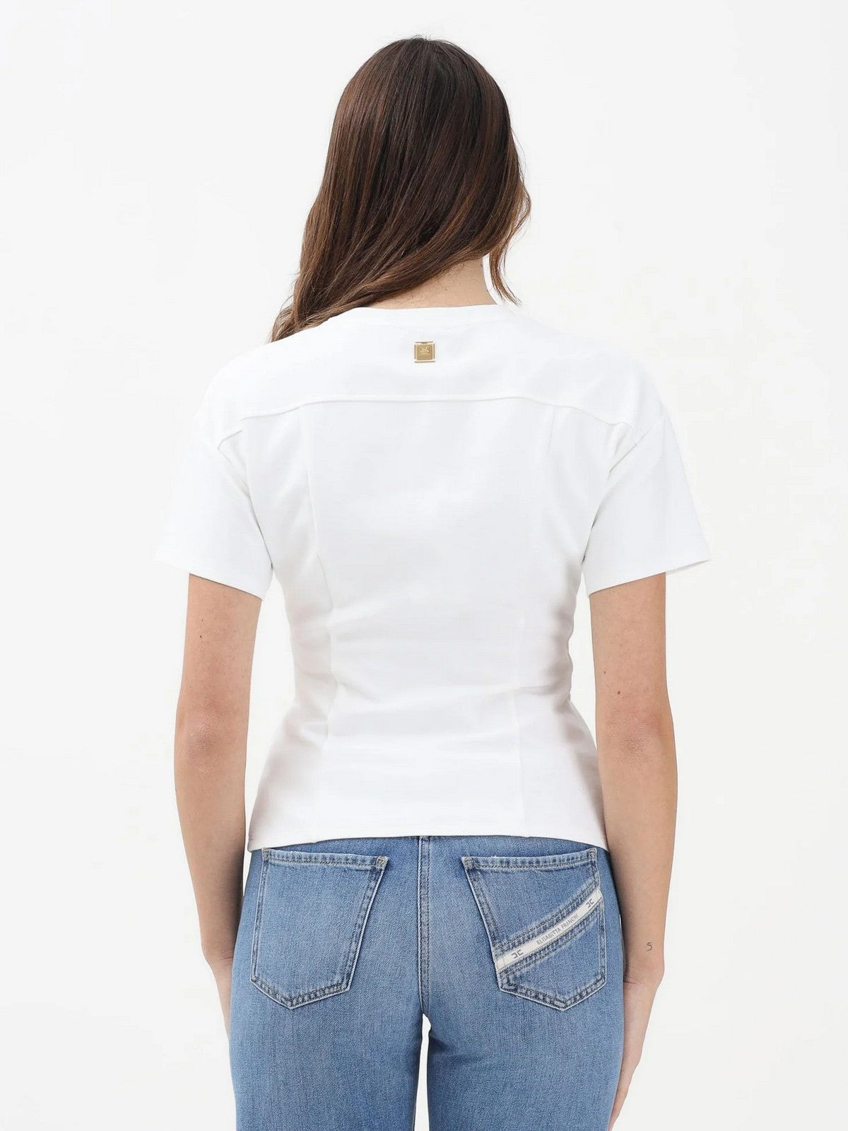 ELISABETTA FRANCHI T-shirt Donna MA00461E2 270 GESSO