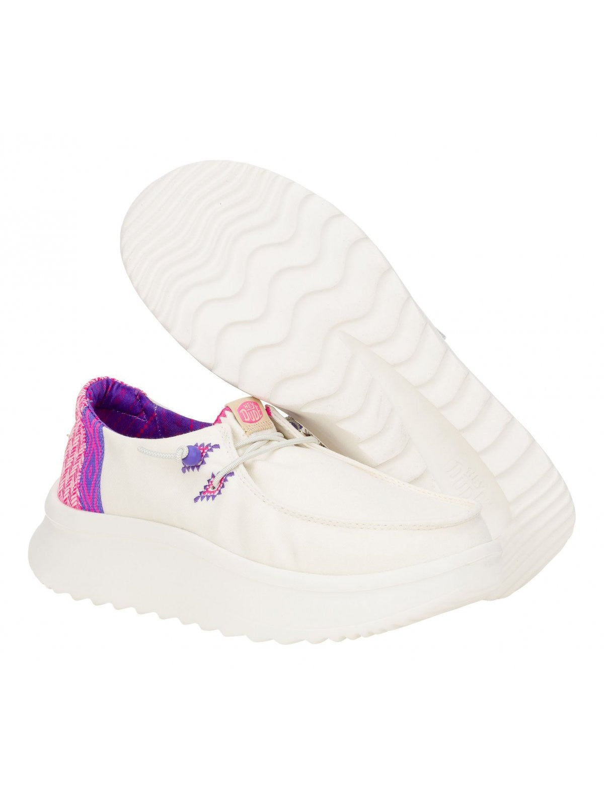 HEY DUDE Mocassino Donna HD.41946 102 WHITE/PINK gioboutiqueweb