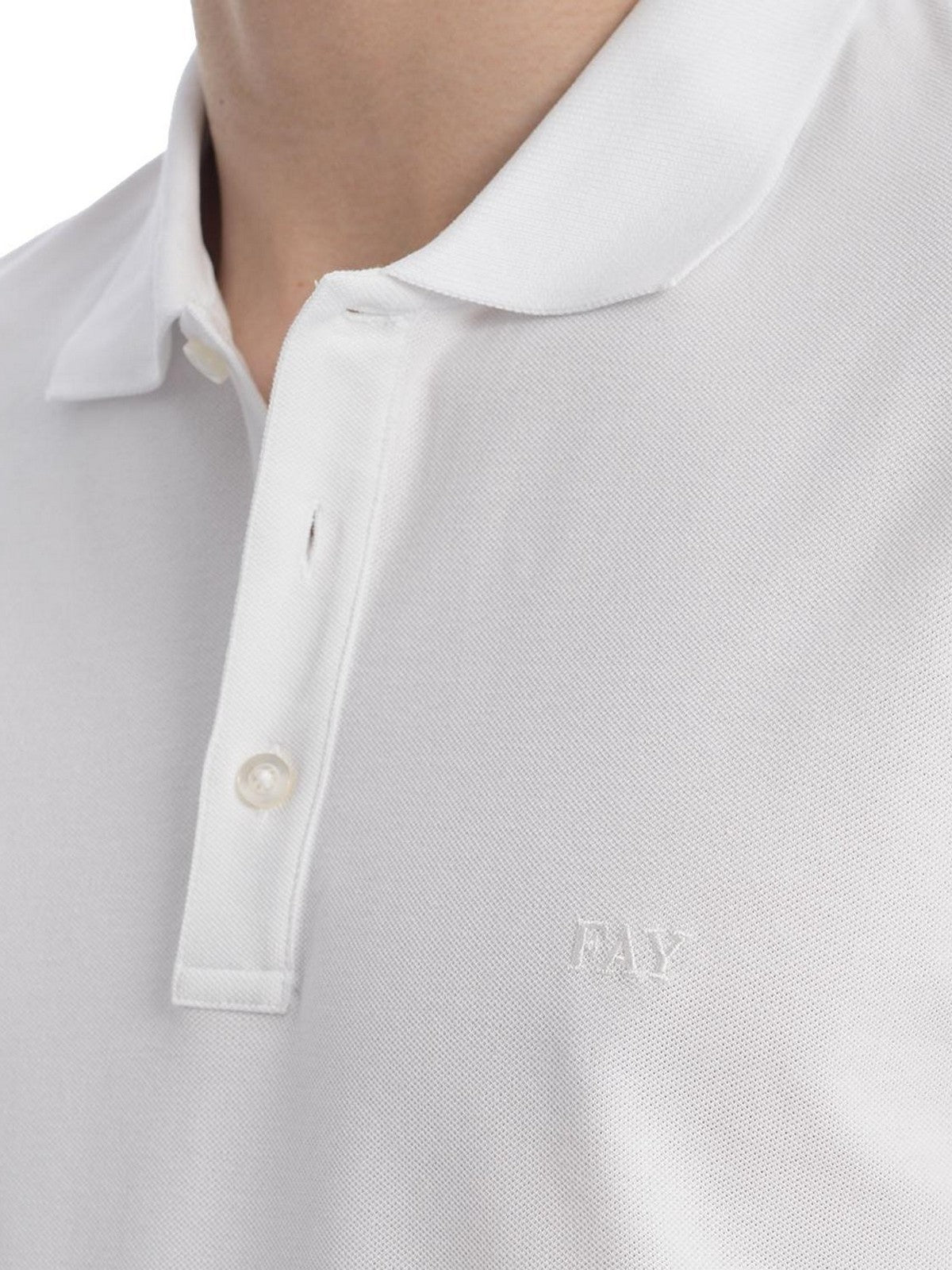 FAY Polo Uomo NPMB252144STDWB001 Bianco