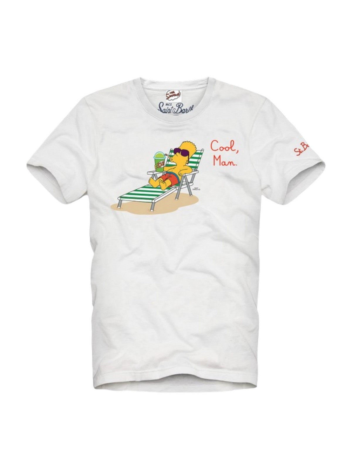 Mc2 Saint Barth T-shirt and Polo Men Tshirt Man 00129D White