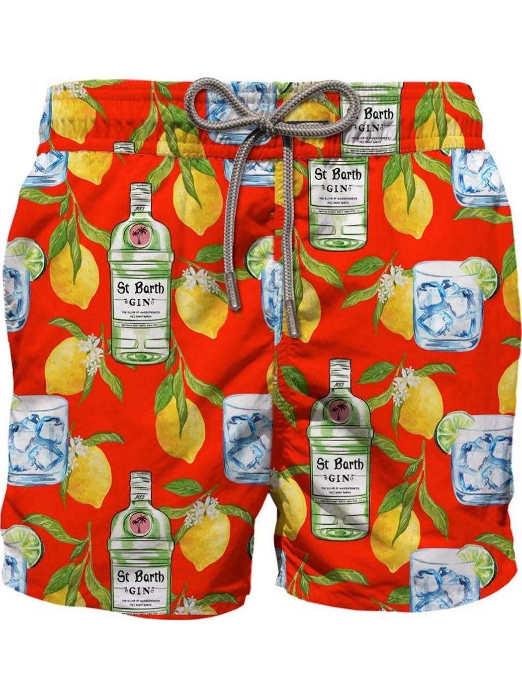 MC2 SAINT BARTH Costume da bagno Uomo Pantaloncino GUSTAVIA GNPA41 Rosso gioboutiqueweb