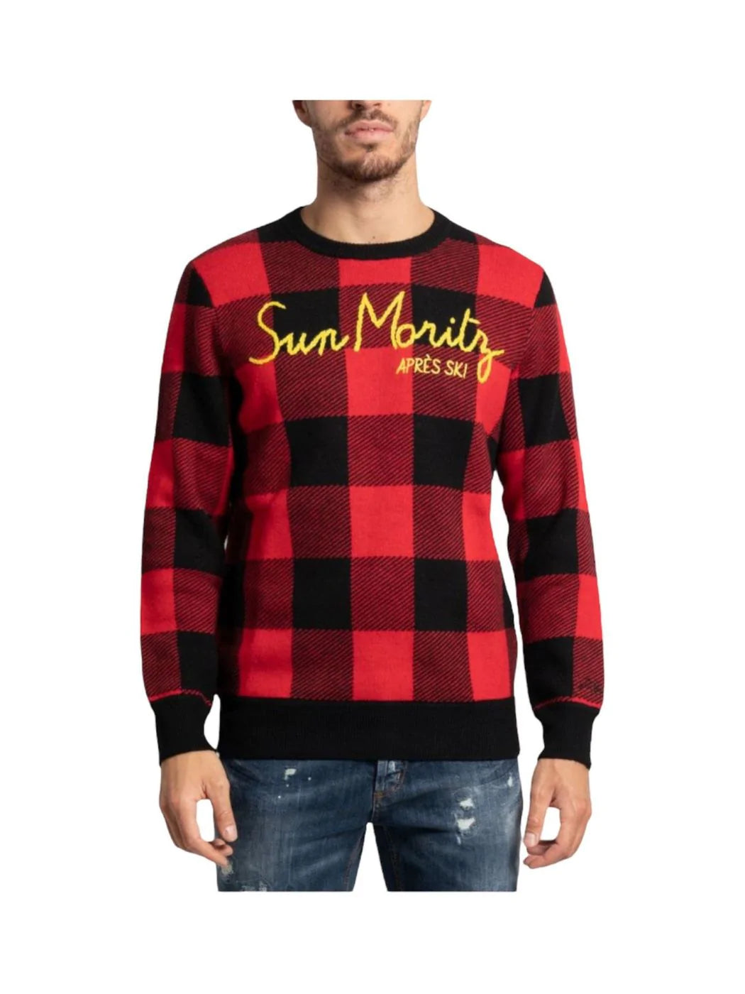 Mc2 Saint Barth Men's sweater HERON P EMRK41 Red