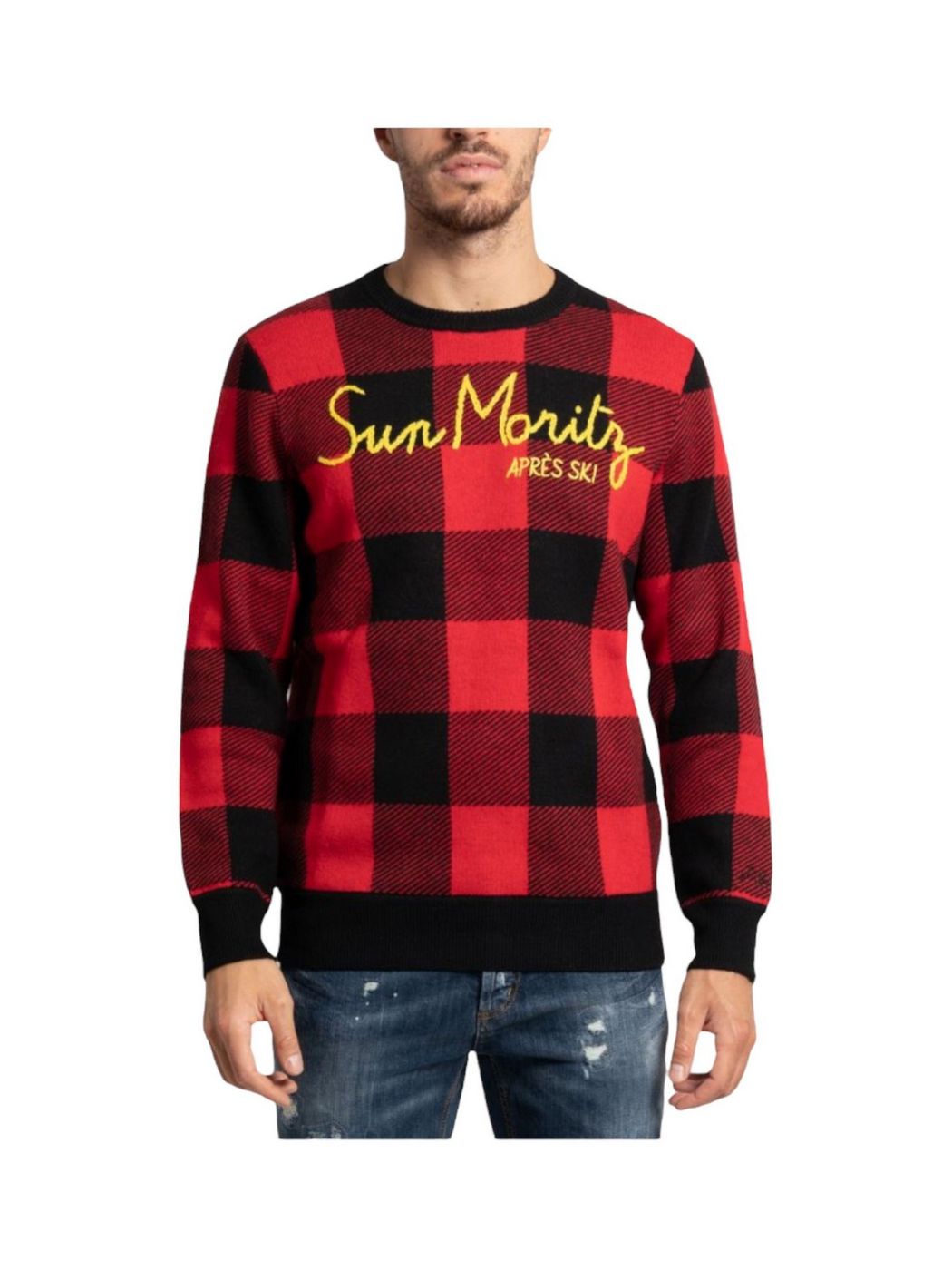 Mc2 Saint Barth Men's sweater HERON P EMRK41 Red