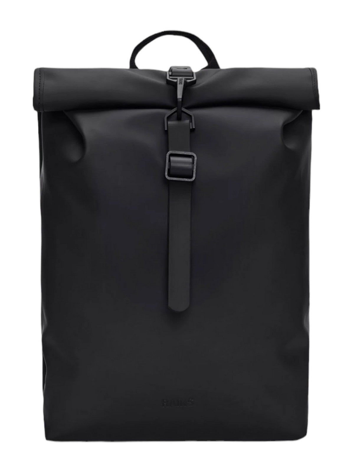 RAINS Zaino Unisex adulto Rolltop Rucksack Mini W3 13330 01 Black Nero