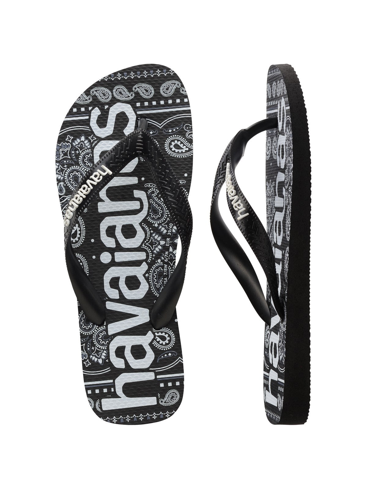 HAVAIANAS Infradito Unisex adulto Hav. Top logomania fashion 4148449.0090 Nero gioboutiqueweb