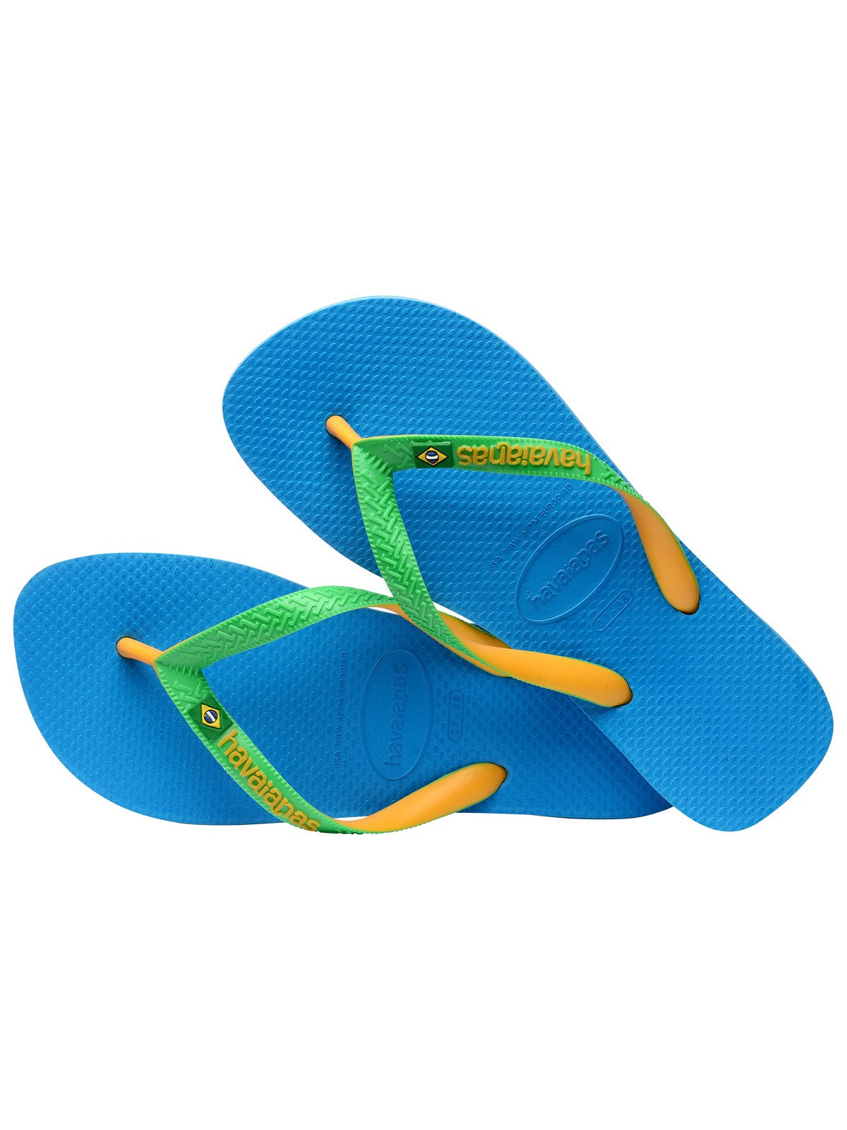 HAVAIANAS Infradito Unisex adulto Hav. Brasil mix 4123206.1989 Turchese gioboutiqueweb