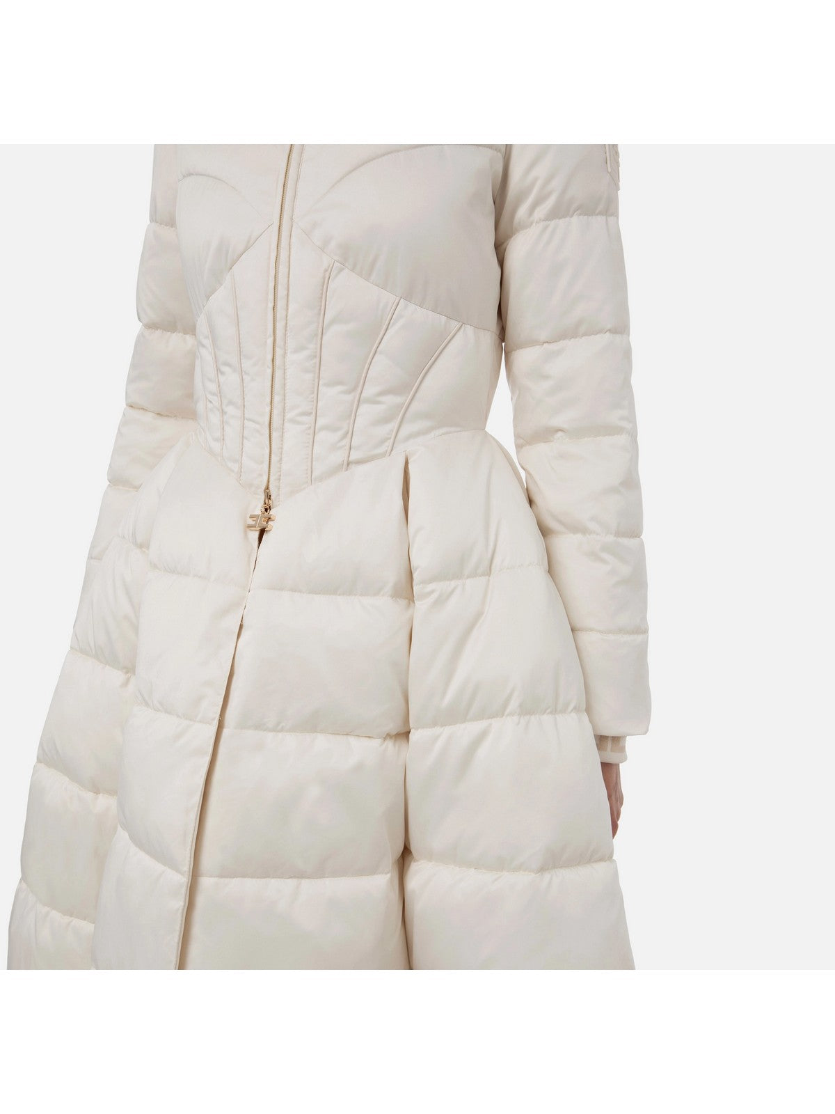 ELISABETTA FRANCHI Chaqueta down femenina PI58Z36E2 BJ2 White