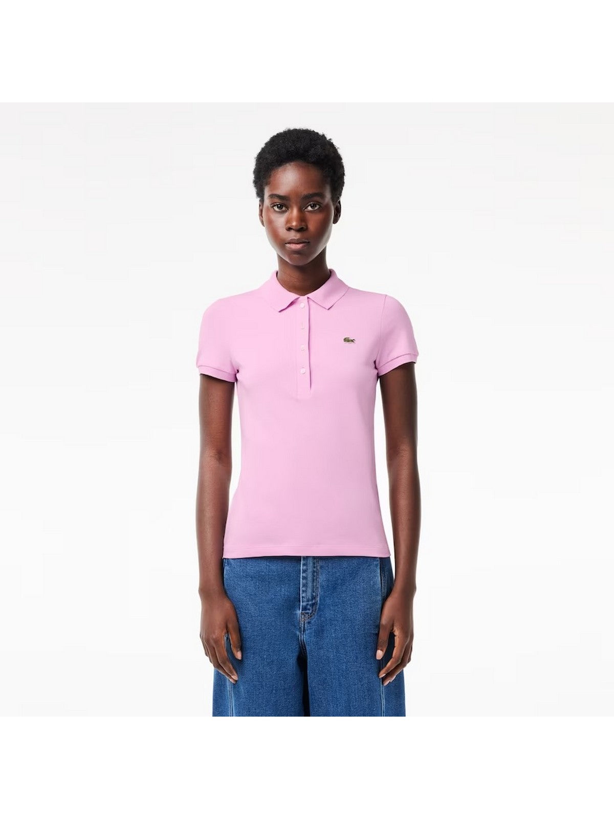 Lacoste T-shirt and pole Women DF3443 IXV Rosa