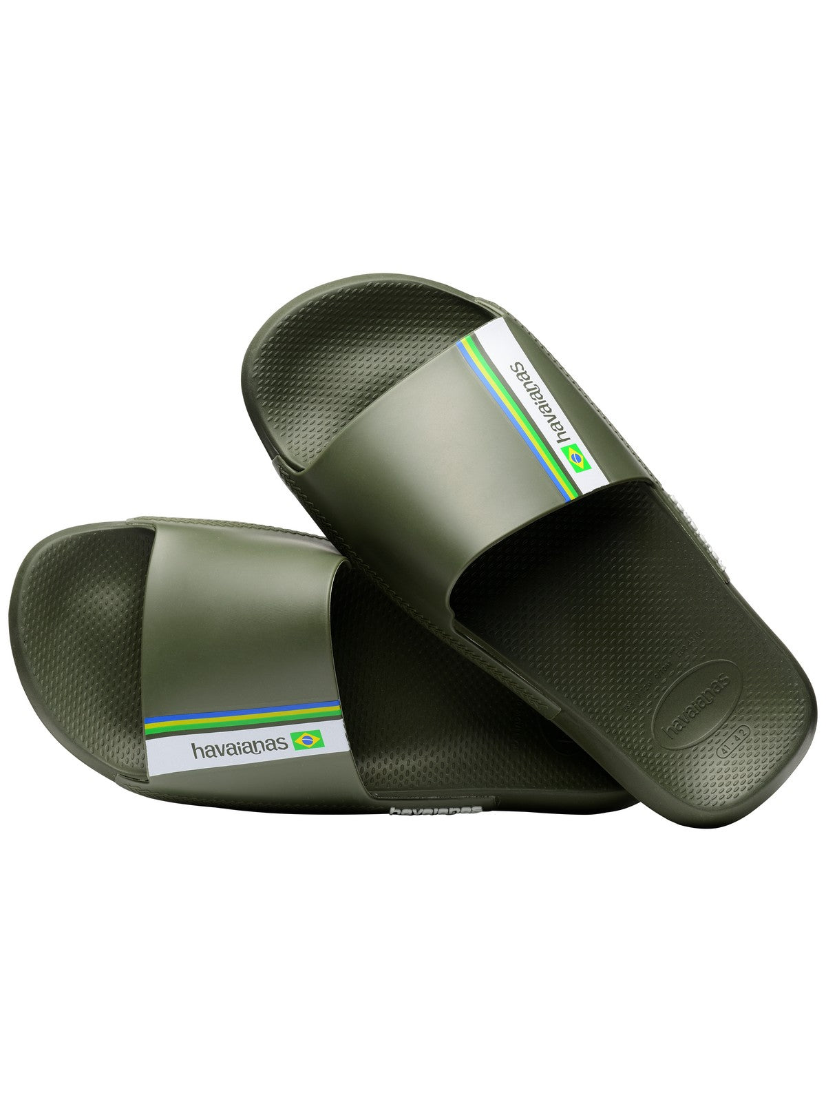 HAVAIANAS Ciabatta Unisex adulto Hav. Slide Brasil 4147319.0869 Verde gioboutiqueweb