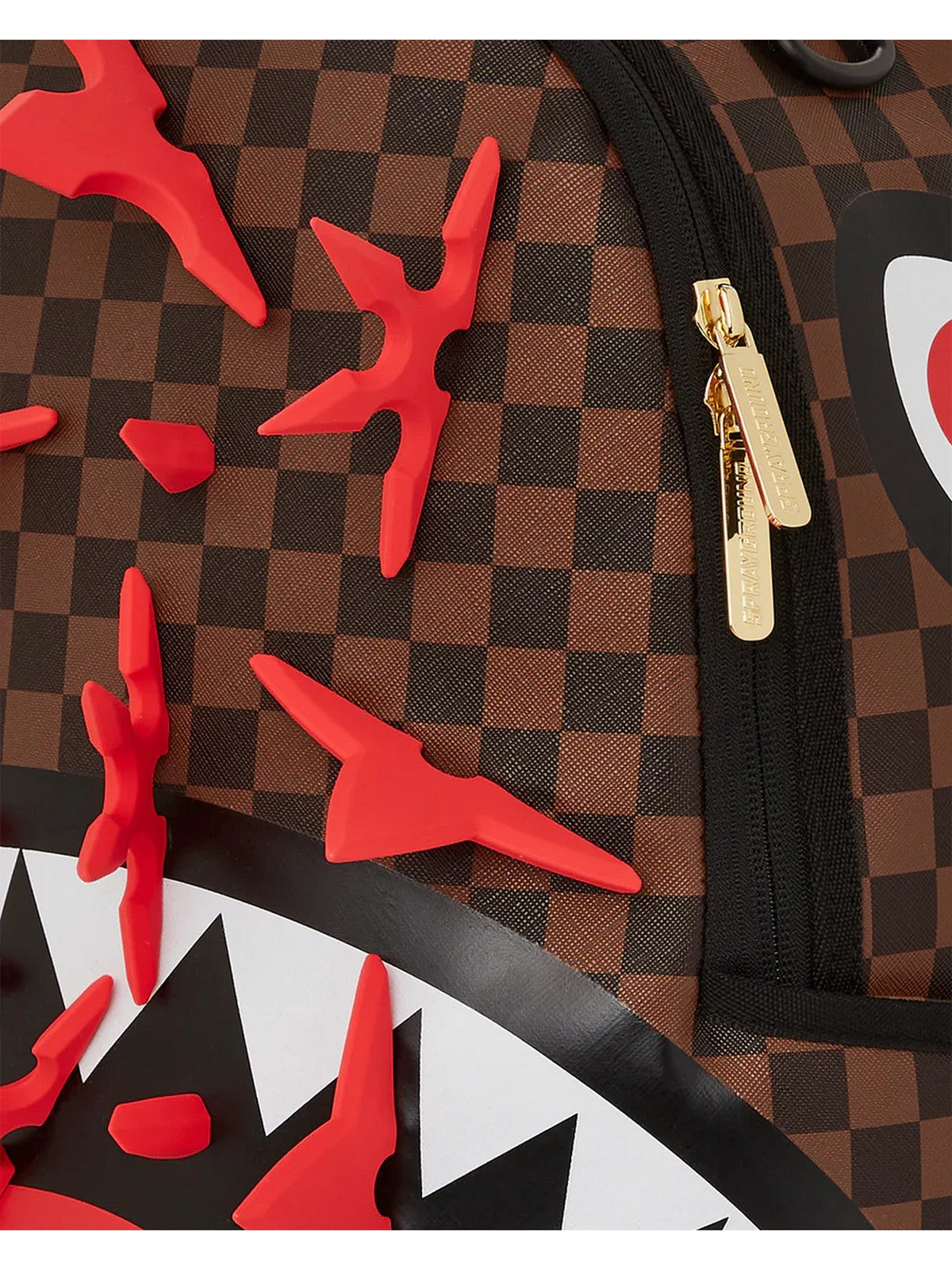 SPRAYGROUND Zaino Uomo Ninja star 910B3774NSZ Marrone gioboutiqueweb
