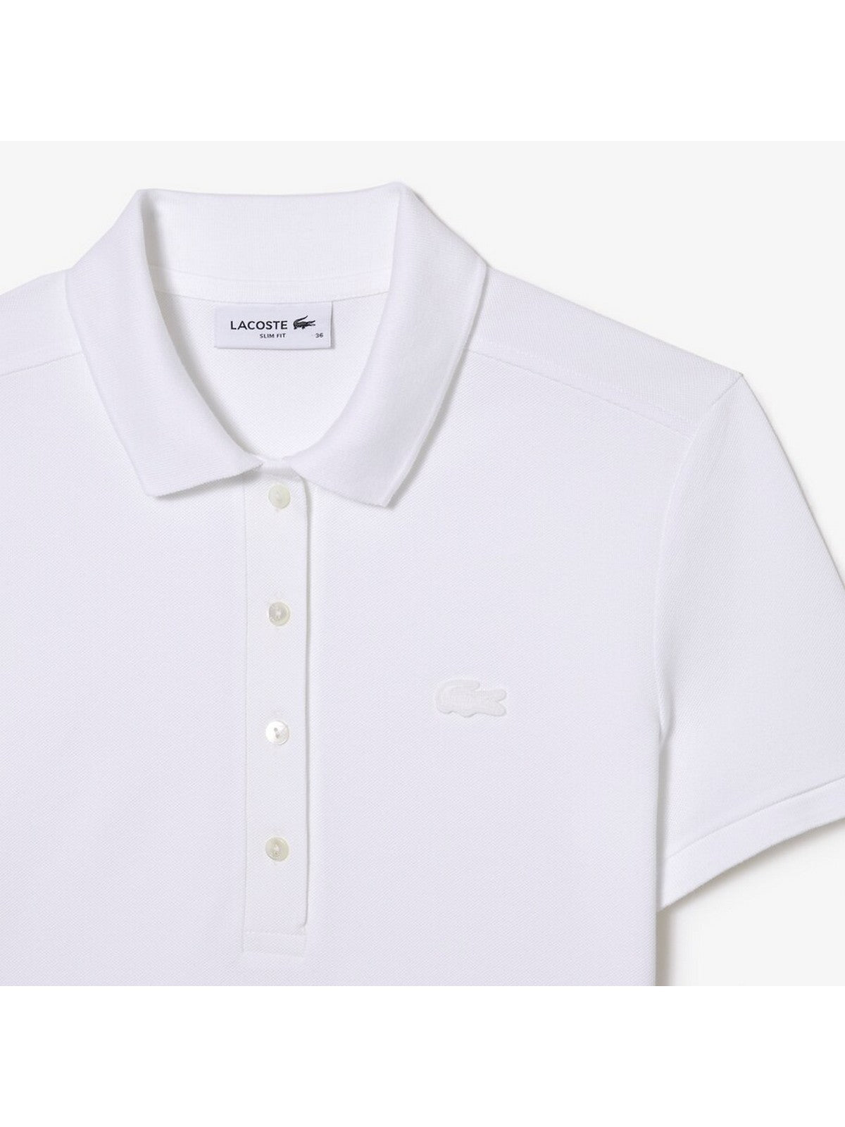 LACOSTE T-Shirt e Polo Donna PF5462 001 Bianco gioboutiqueweb