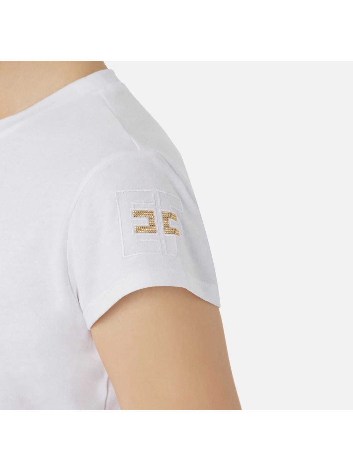 ELISABETTA FRANCHI T-Shirt e Polo Donna MA00441E2 270 Bianco gioboutiqueweb