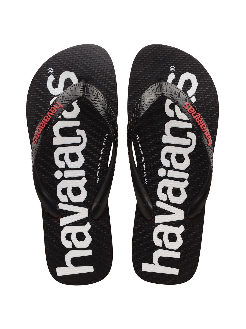 HAVAIANAS Infradito Unisex adulto Hav. Top logomania 2 4145741.2090 Rosso gioboutiqueweb