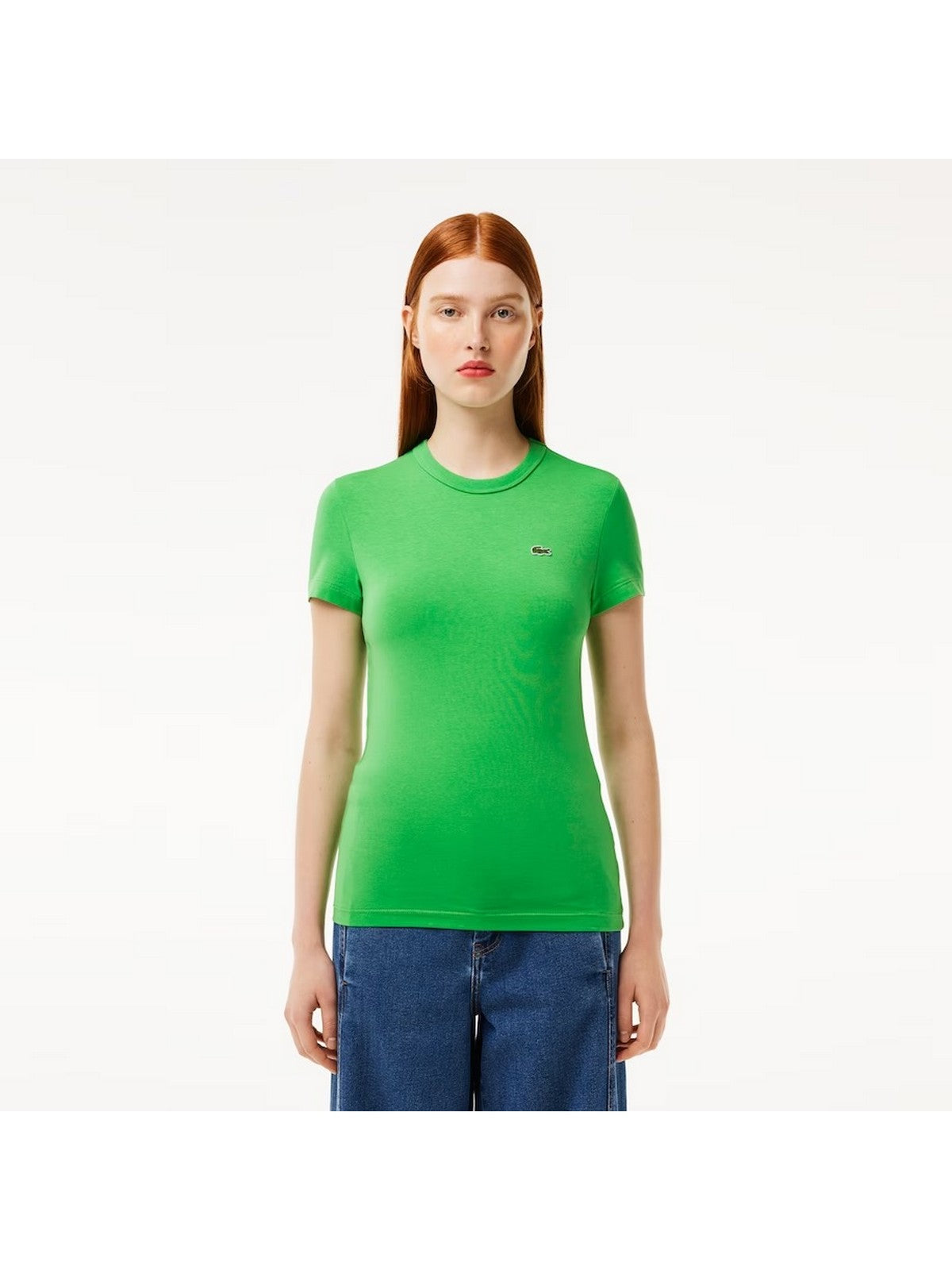 Camiseta de Lacoste y mujer Pole TF7218 Ixu Verde