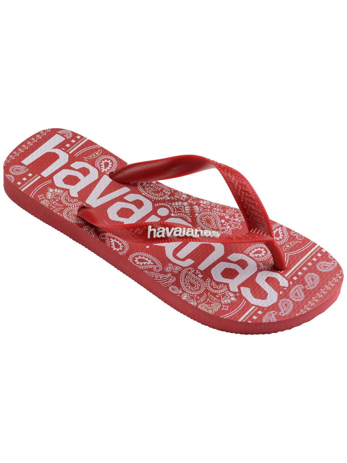 HAVAIANAS Infradito Unisex adulto Hav. Top logomania fashion 4148449.1440 Rosso gioboutiqueweb