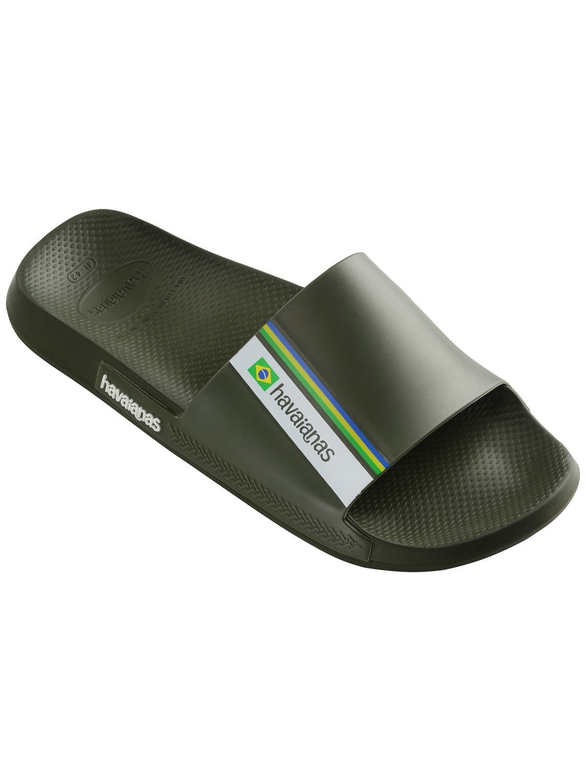 HAVAIANAS Ciabatta Unisex adulto Hav. Slide Brasil 4147319.0869 Verde gioboutiqueweb