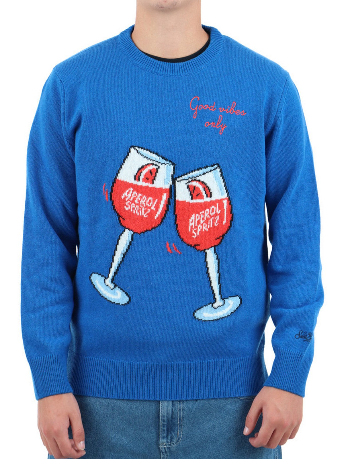 Mc2 Saint Barth Men's sweater Heron 10911e blue