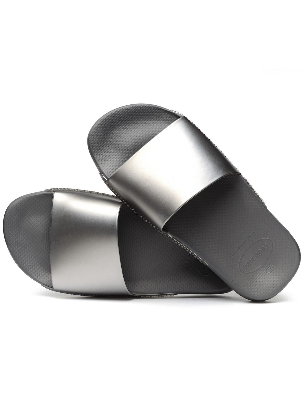 HAVAIANAS Ciabatta Donna Hav. Slide Classic Metallic 4147131.5178 Grigio gioboutiqueweb