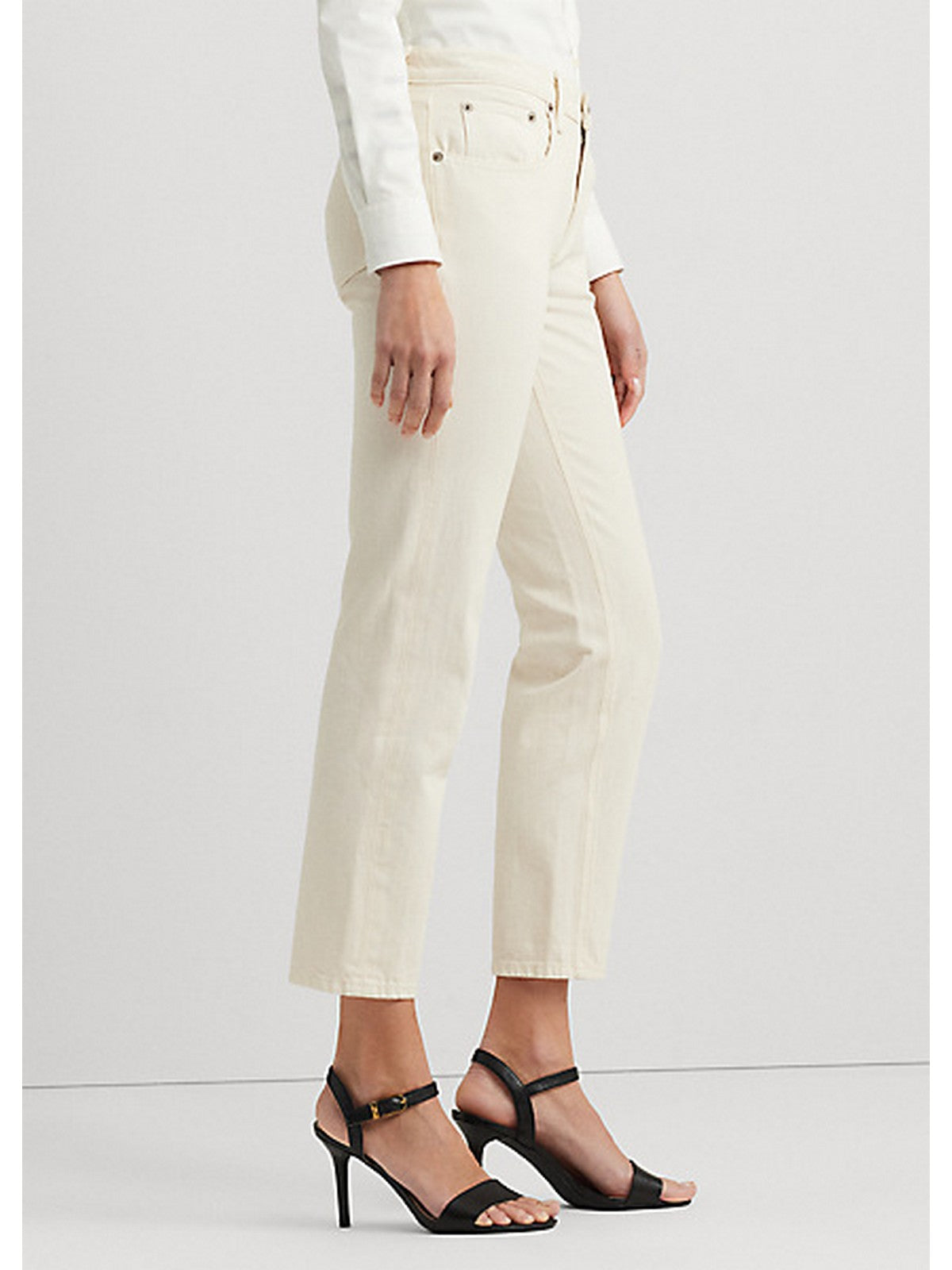 LAUREN RALPH LAUREN Pantalone Donna 200933324 001 Beige gioboutiqueweb