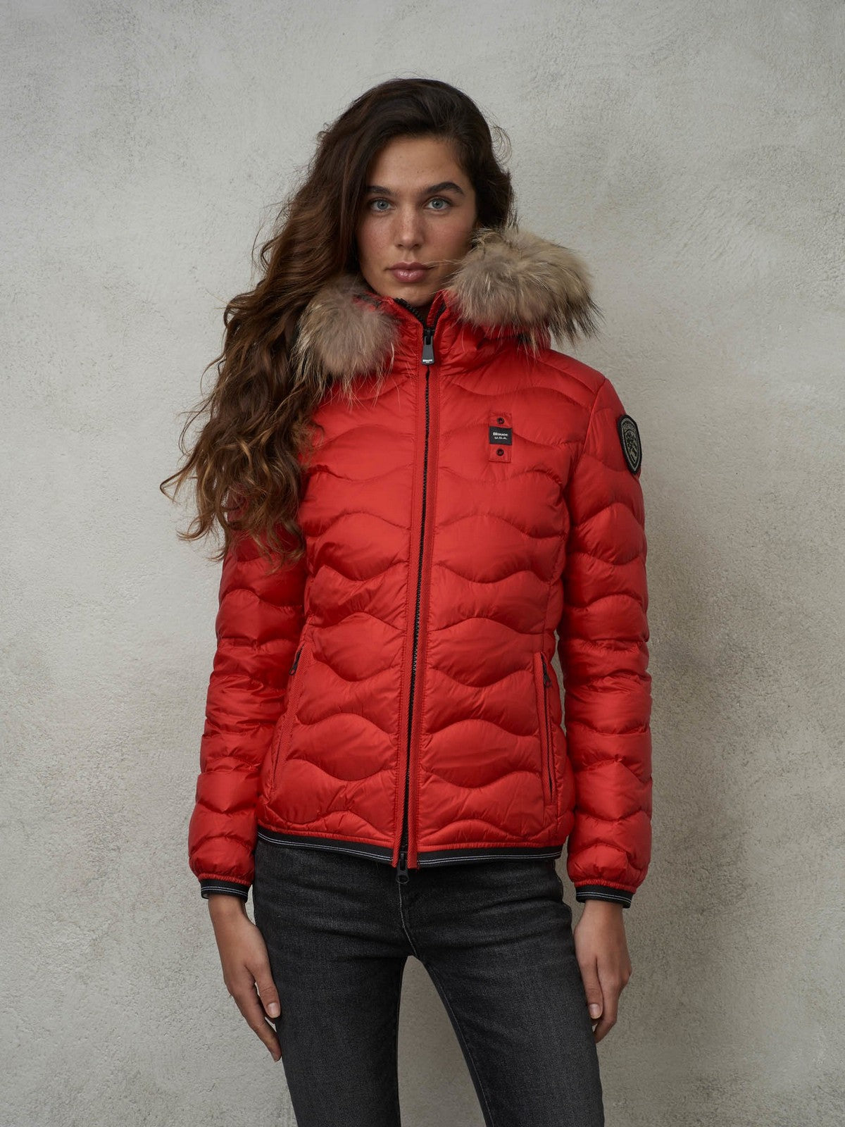 BLAUER Piumino Donna 23WBLDC03093 006047 552 Rosso