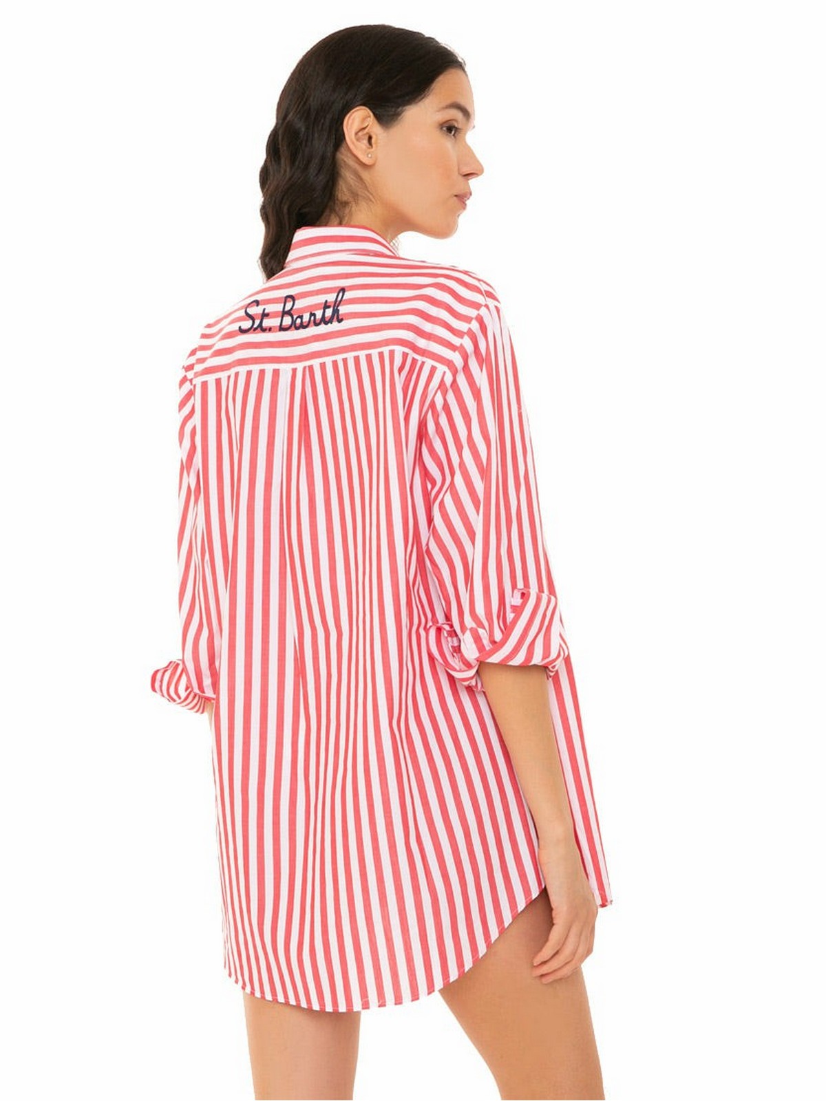 MC2 SAINT BARTH Camicia Donna BRIGITTE SBG4021 Rosso gioboutiqueweb