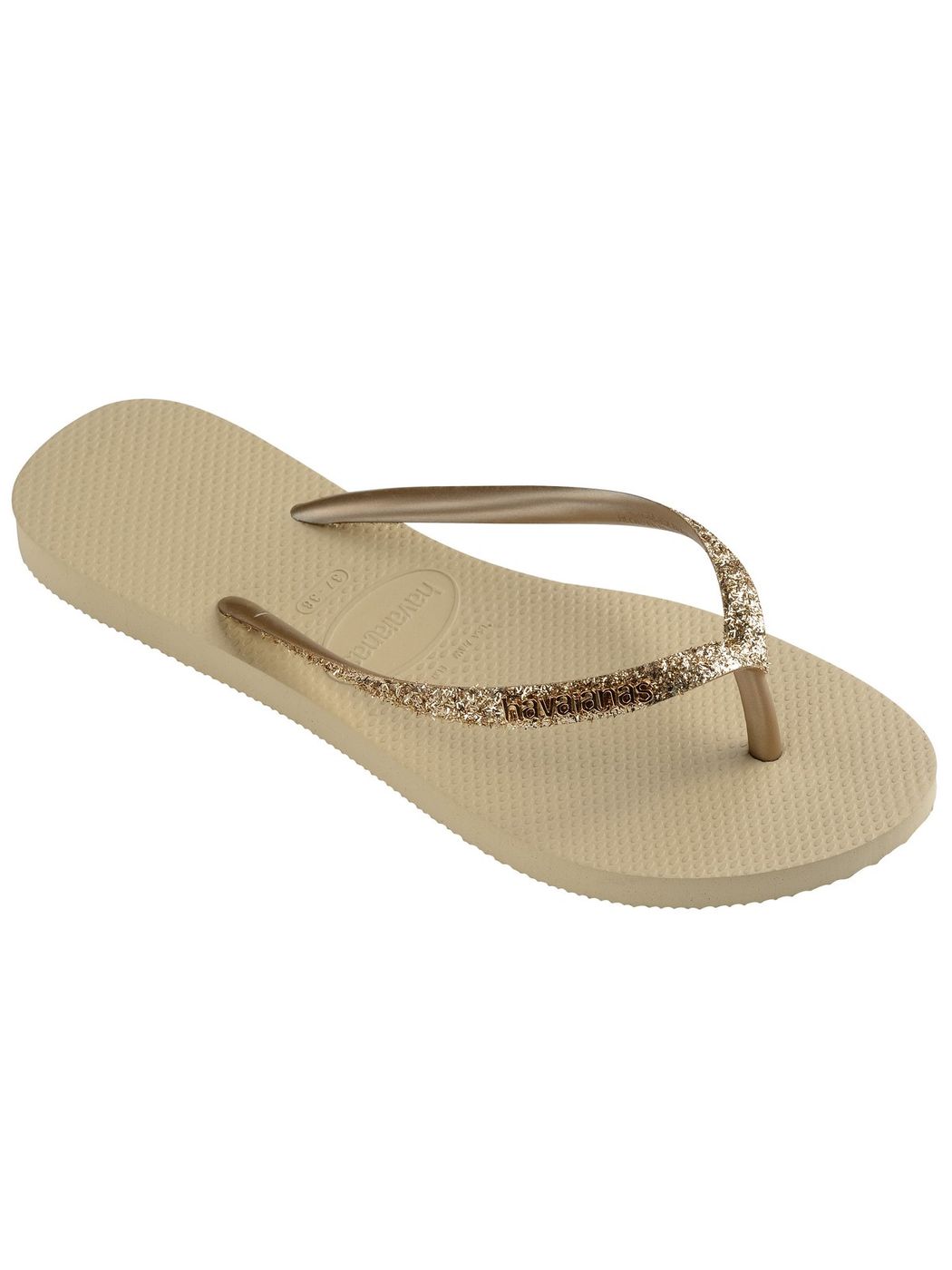 HAVAIANAS Infradito Donna Hav. Slim Glitter II 4146975.0154 Beige gioboutiqueweb