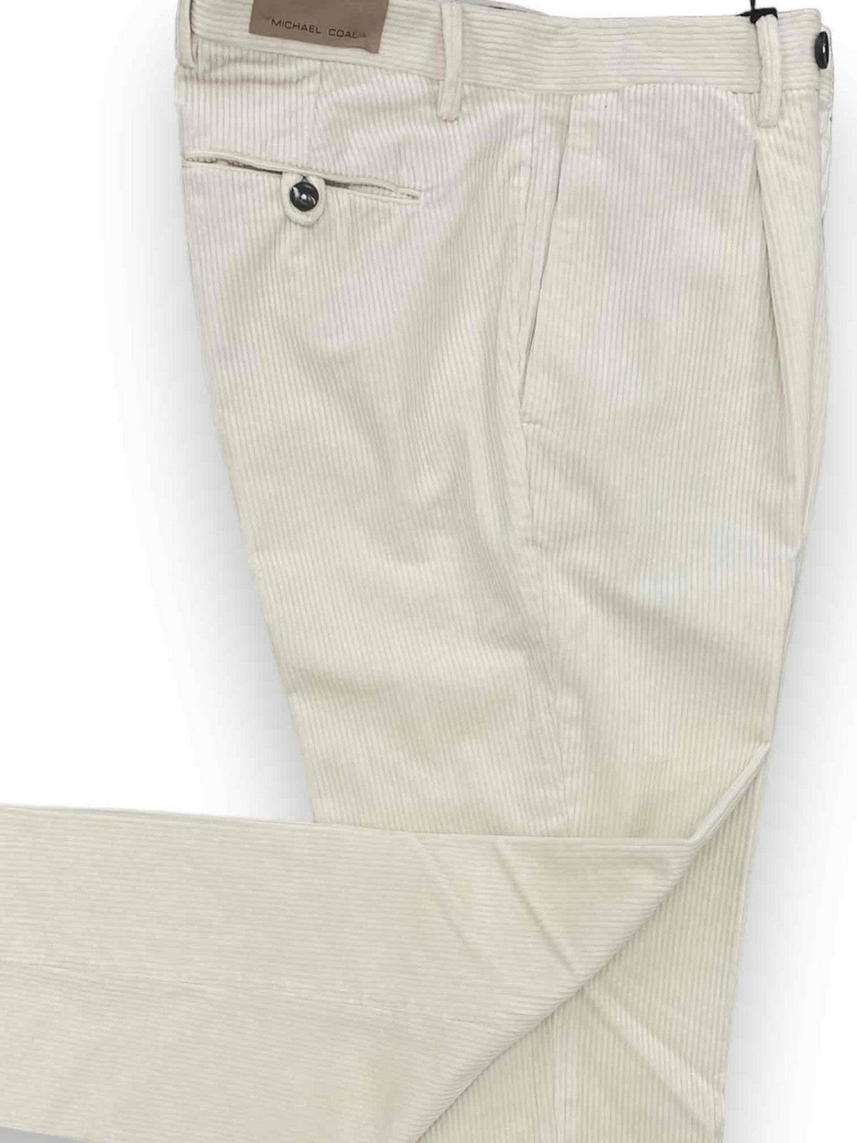 MICHAEL COAL Pantalone Uomo MCFRK3588F23C 009 Bianco