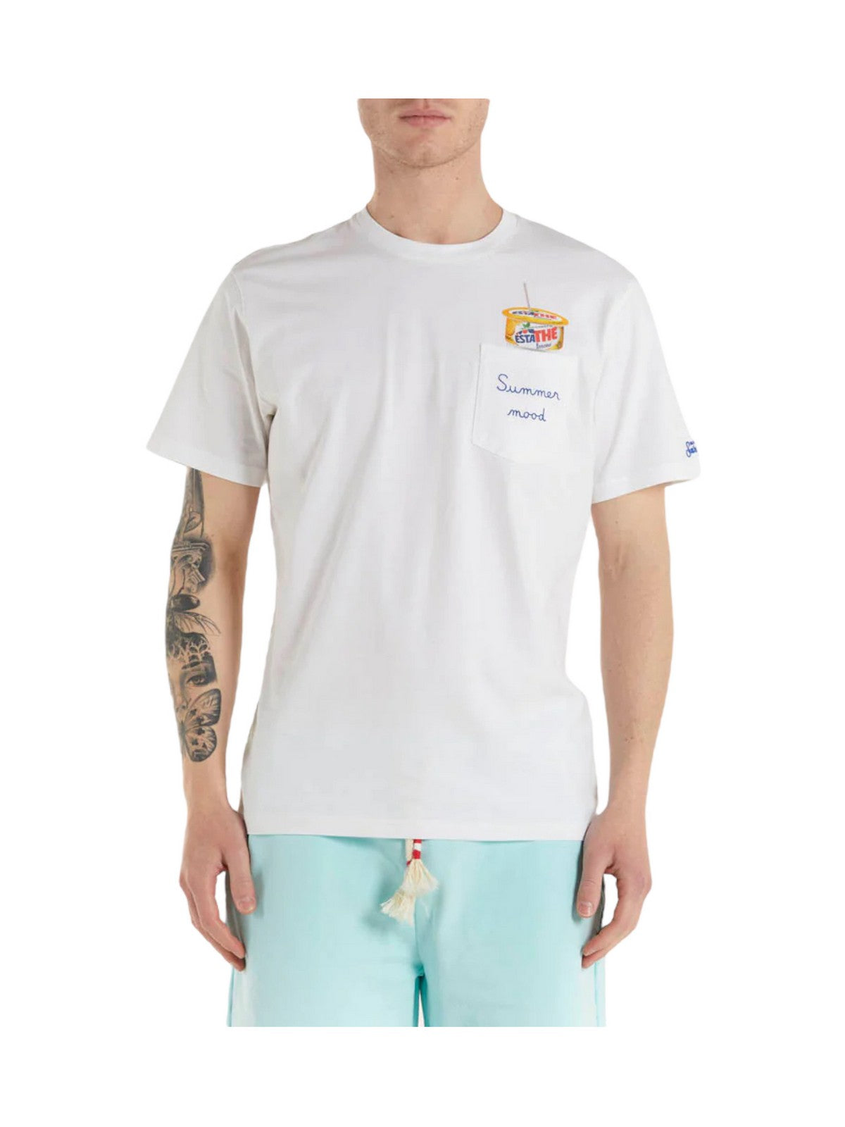 Mc2 Saint Barth T-shirt and Men's Pole Austin 00175d White