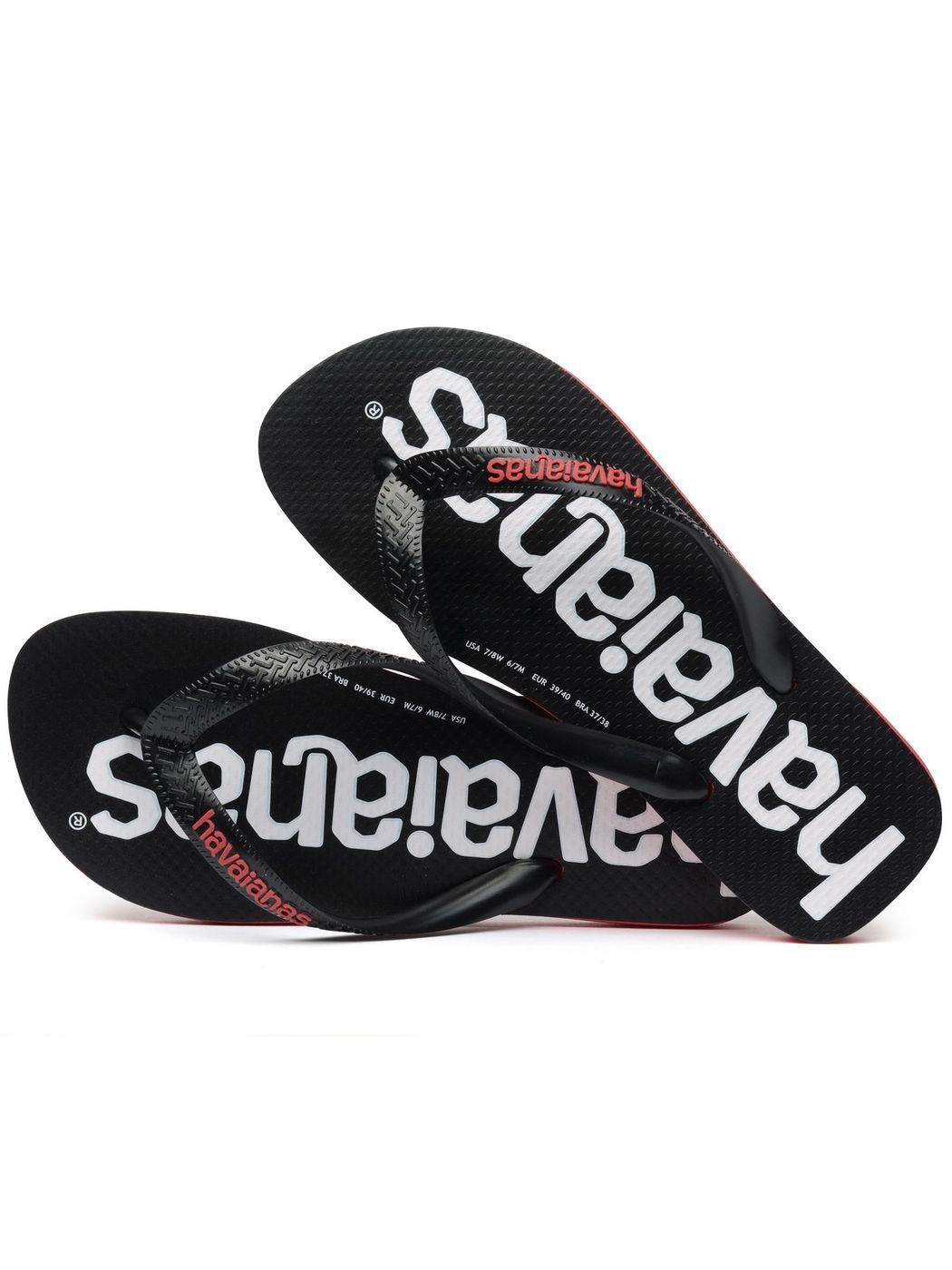 HAVAIANAS Infradito Unisex adulto Hav. Top logomania 2 4145741.2090 Rosso gioboutiqueweb